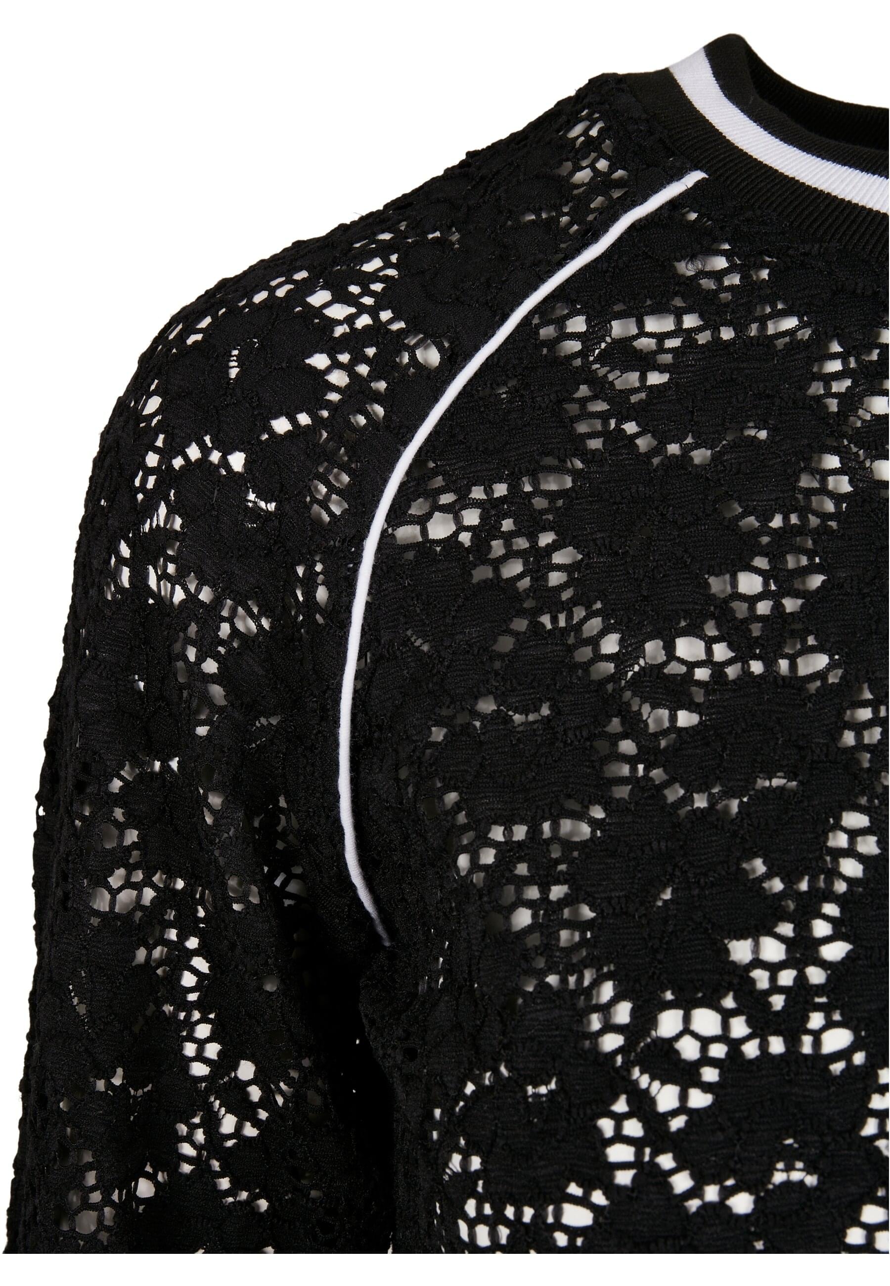 URBAN CLASSICS Collegejacke »Urban Classics Damen Ladies Short Lace College Crew«, (1 St.), ohne Kapuze