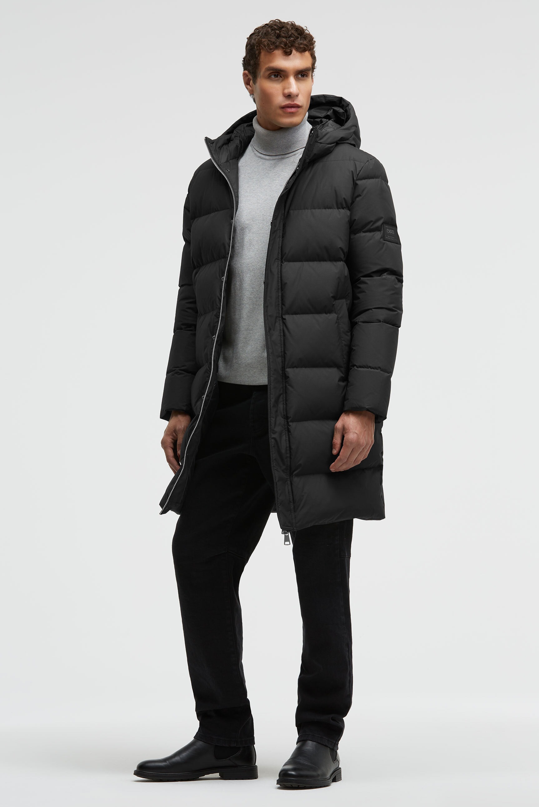 Thumbnail - CMPD Langjacke mit Kapuze mit hochgeschnittener Kapuze