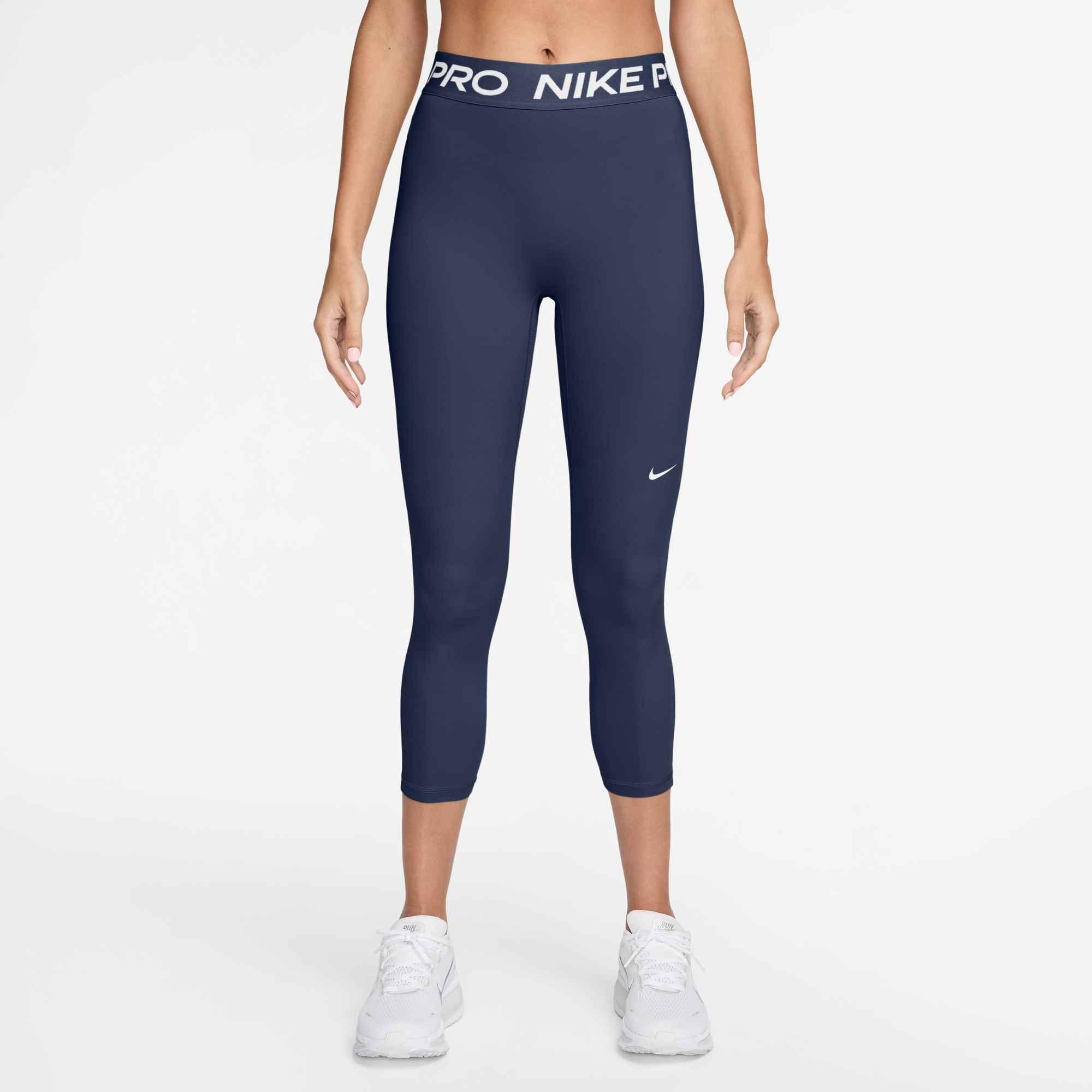 Trainingstights NIKE "W NP DF 365 MR TIGHT USM", Damen, Gr. XS, N-Gr, midnight navy, Obermaterial: 78% Polyester, 22% Elasthan, Hosen, schnell trocknendes Material, atmungsaktiv, leicht und dehnbar