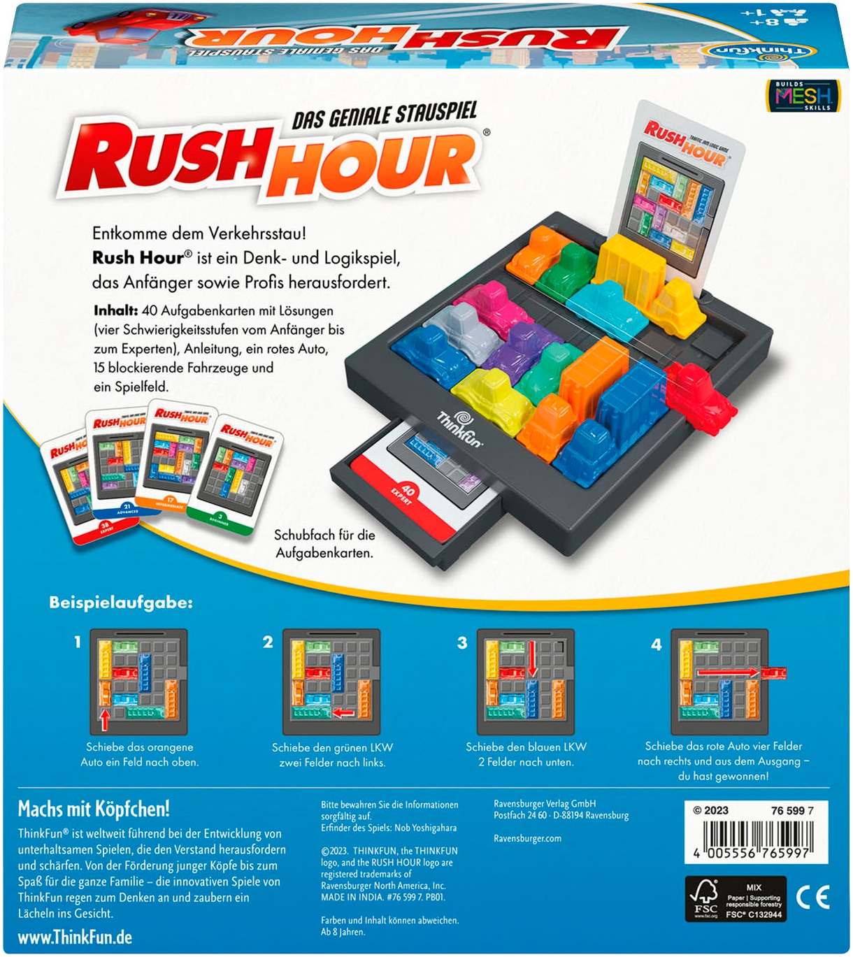 Thinkfun® Spiel »Rush Hour®«, Made in Europe, FSC® - schützt Wald - weltweit