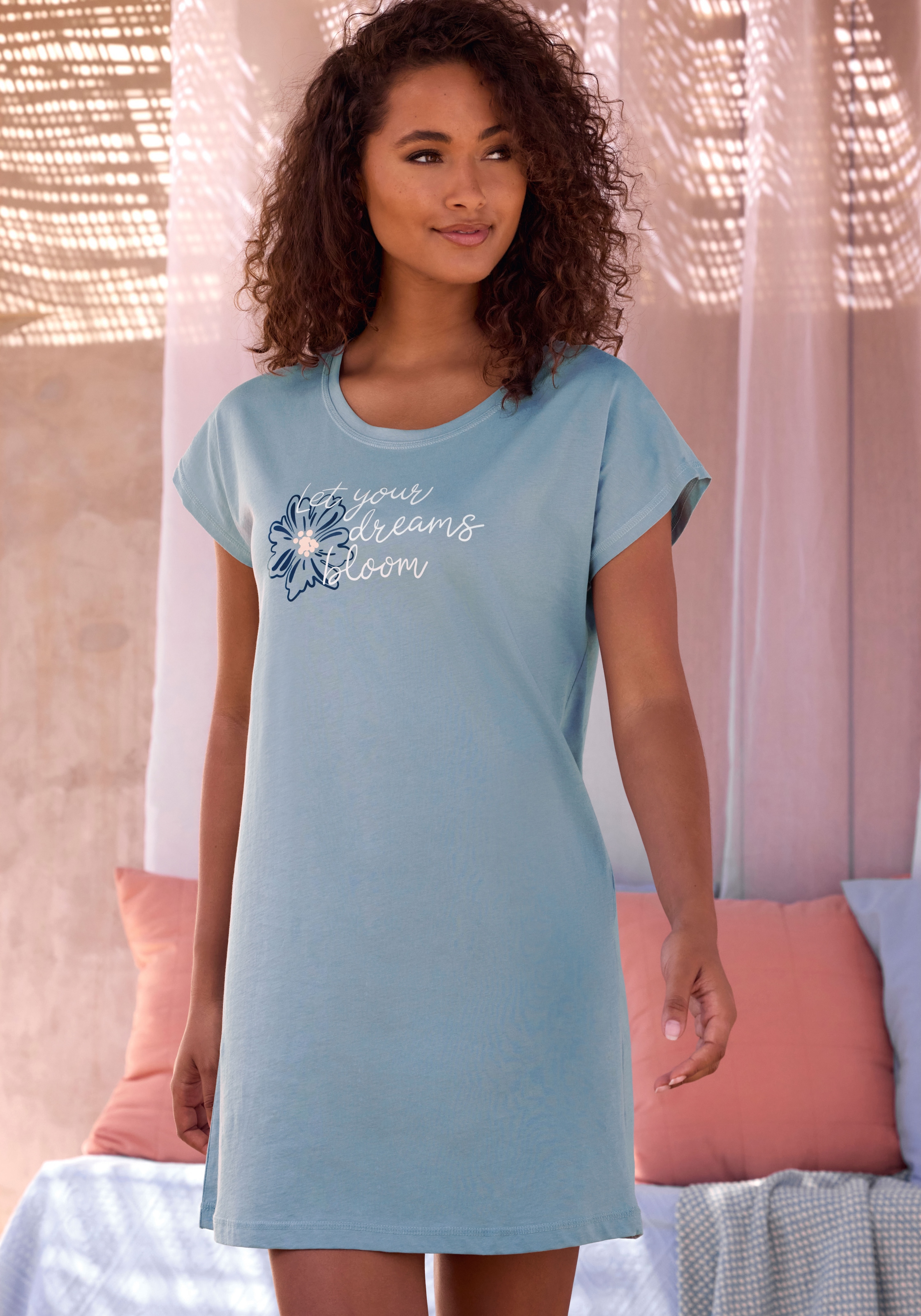 Vivance Dreams Nachthemd, mit schönem Frontprint günstig online kaufen