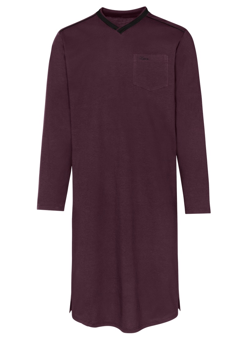 Trigema Pyjama "TRIGEMA Herren-Nachthemd aus Biobaumwolle (kbA)" 1 Stk. tlg günstig online kaufen