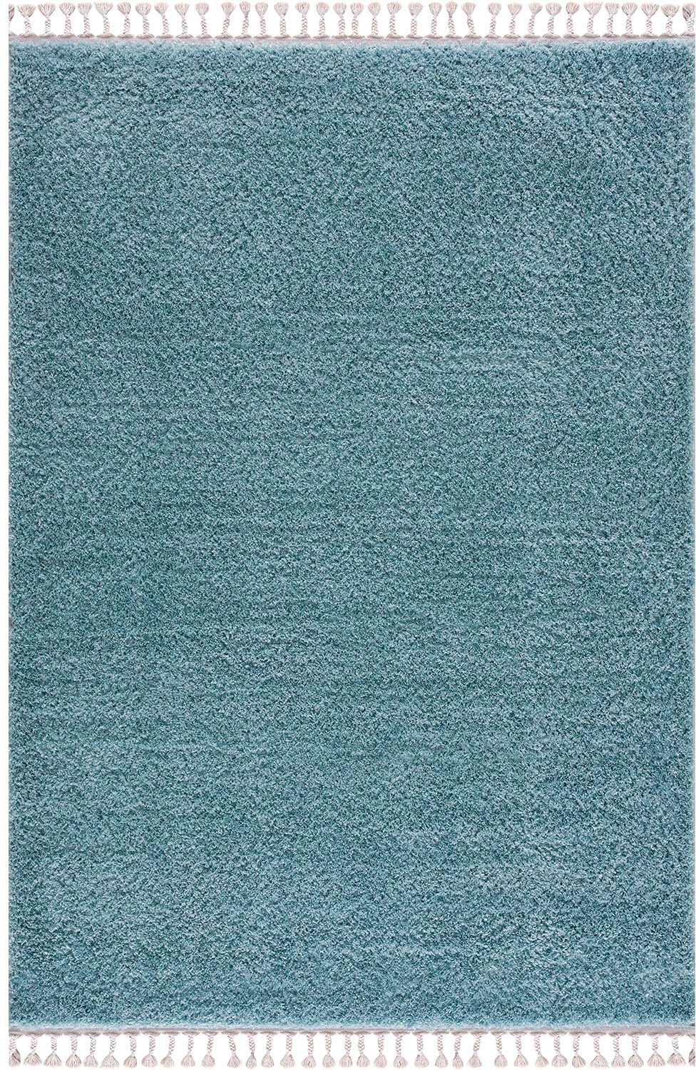 Thumbnail - Carpet City "Pulpy 100" rechteckig 30 mm Höhe Läufer, weich, mit Fransen, uni, viele Größen, Wohnzimmer, Schafzimmer