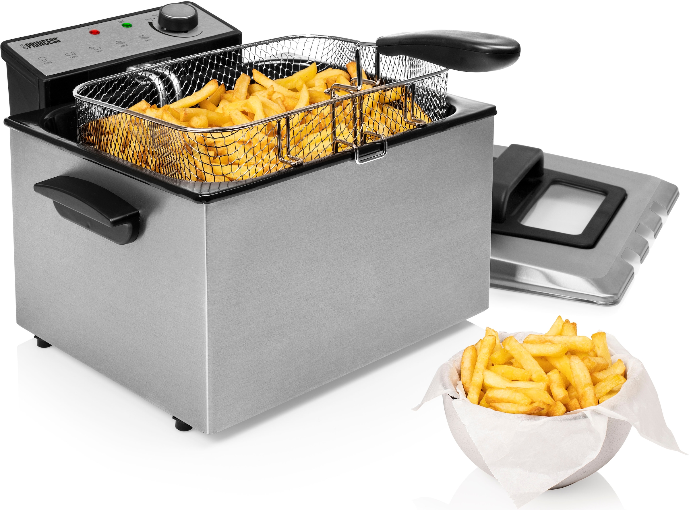 PRINCESS Fritteuse "185000 Superior-Fritteuse" 3270 W Fassungsvermögen 5 l günstig online kaufen