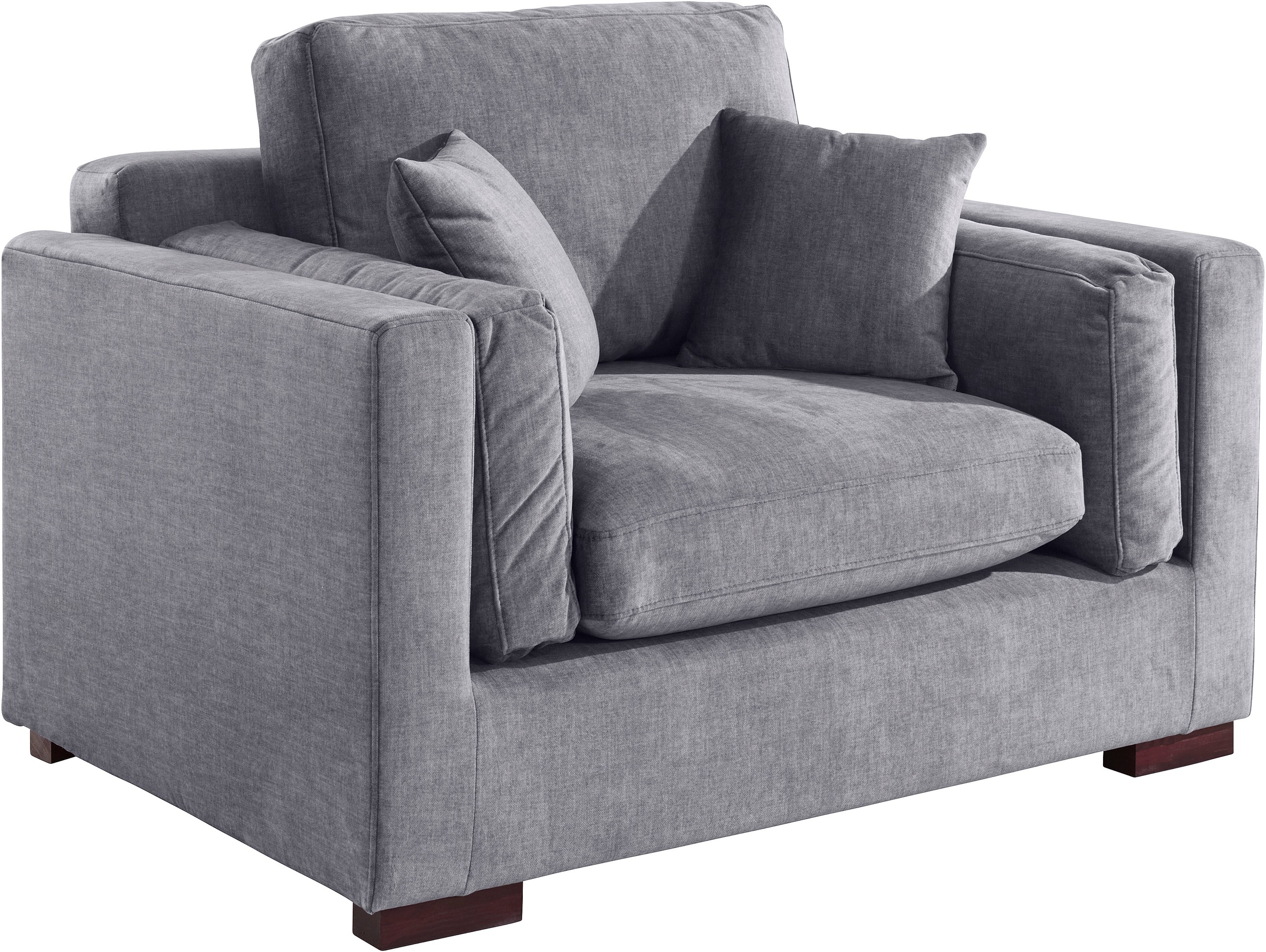 Home affaire Loveseat »Fresh Pond Sessel«, weicher Sitzkomfort, incl. Zierkissen, B/T/H: 140/96/95 cm
