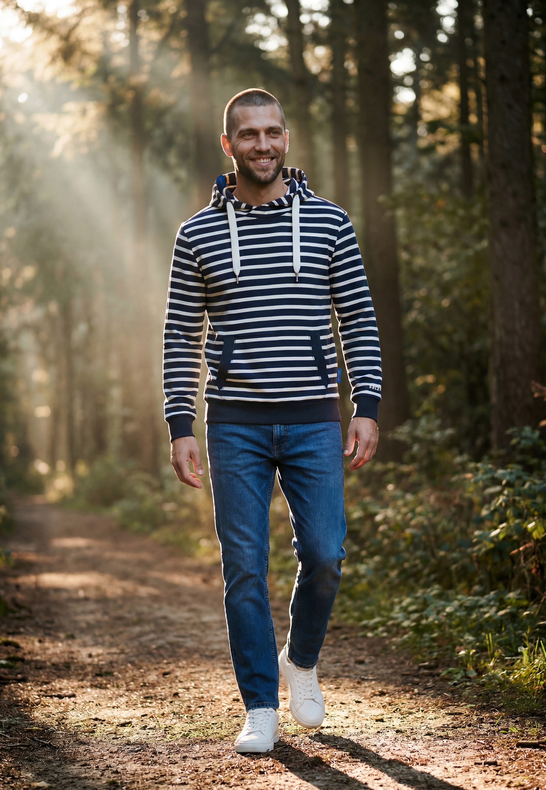 salzhaut Kapuzenpullover »Hoodie HEFF - RINGEL«