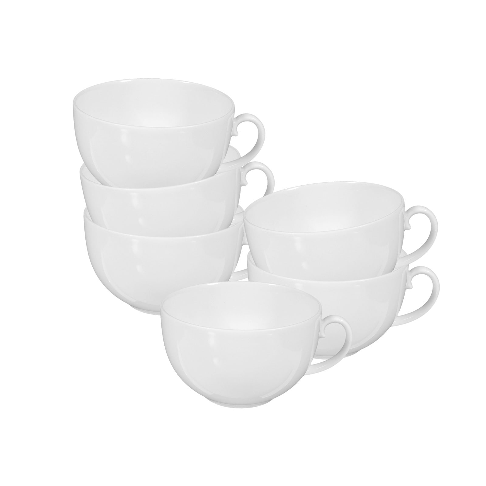 Seltmann Weiden Tasse "Milchkaffeetassen Rondo/Liane 0,35 l 6er Set weiß" günstig online kaufen