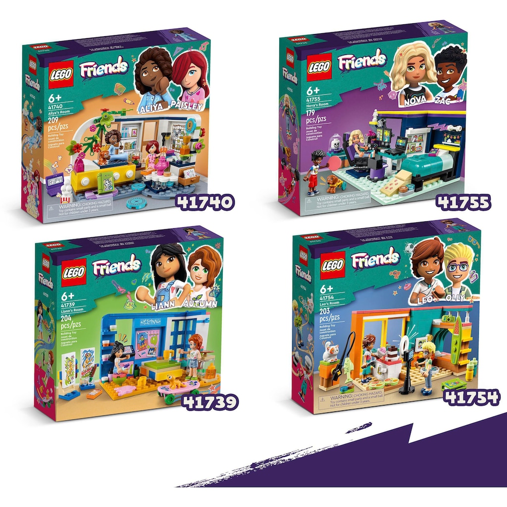 LEGO® Konstruktionsspielsteine »Lianns Zimmer (41739), LEGO® Friends«, (204 St.), Made in Europe