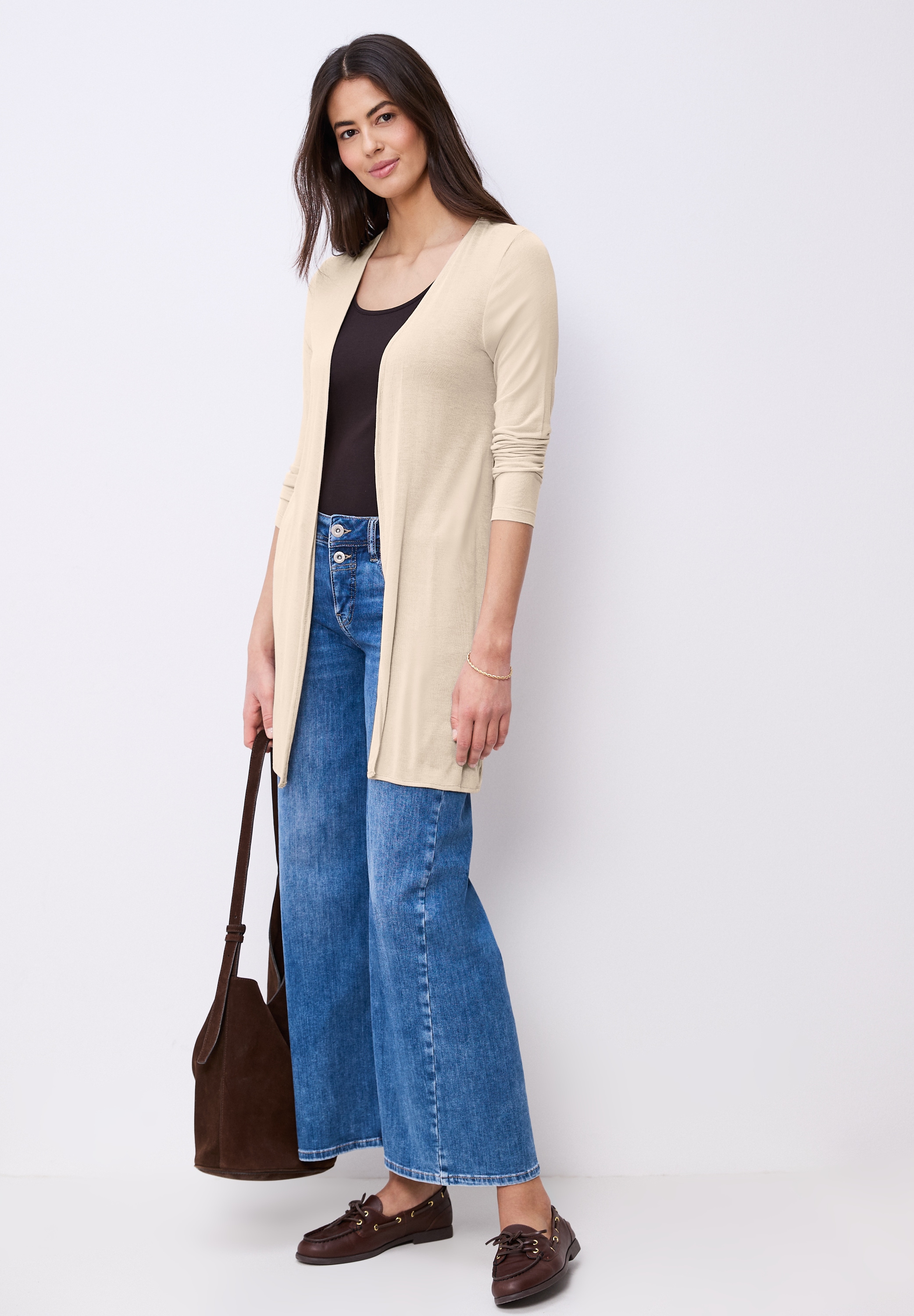 STREET ONE Longstrickjacke aus softer Viskose