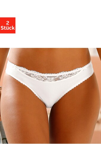 Nuance Slip, (2 St.), mit Spitzeneinsatz vorne kaufen Nuance Slip, (2 St.), mit Spitzeneinsatz vorne kaufen