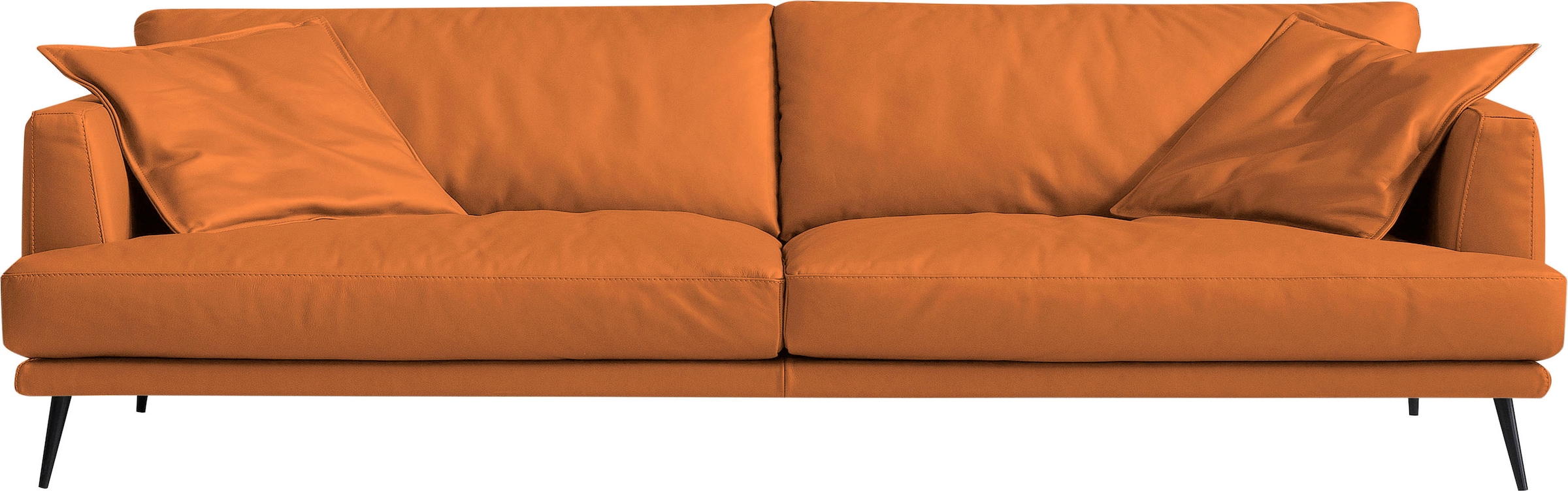 Egoitaliano 2,5-Sitzer "Sophia, Designsofa mit extrakomfortablem Sitzkomfort, Breite 214cm" Daunenfederung, inkl. 2 Kissen
