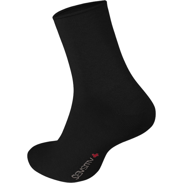 Fußgut Gesundheitssocken »Sensitiv Elegant Socken XXL«, (1 Paar),  Weitschaft, Rollbund | BAUR