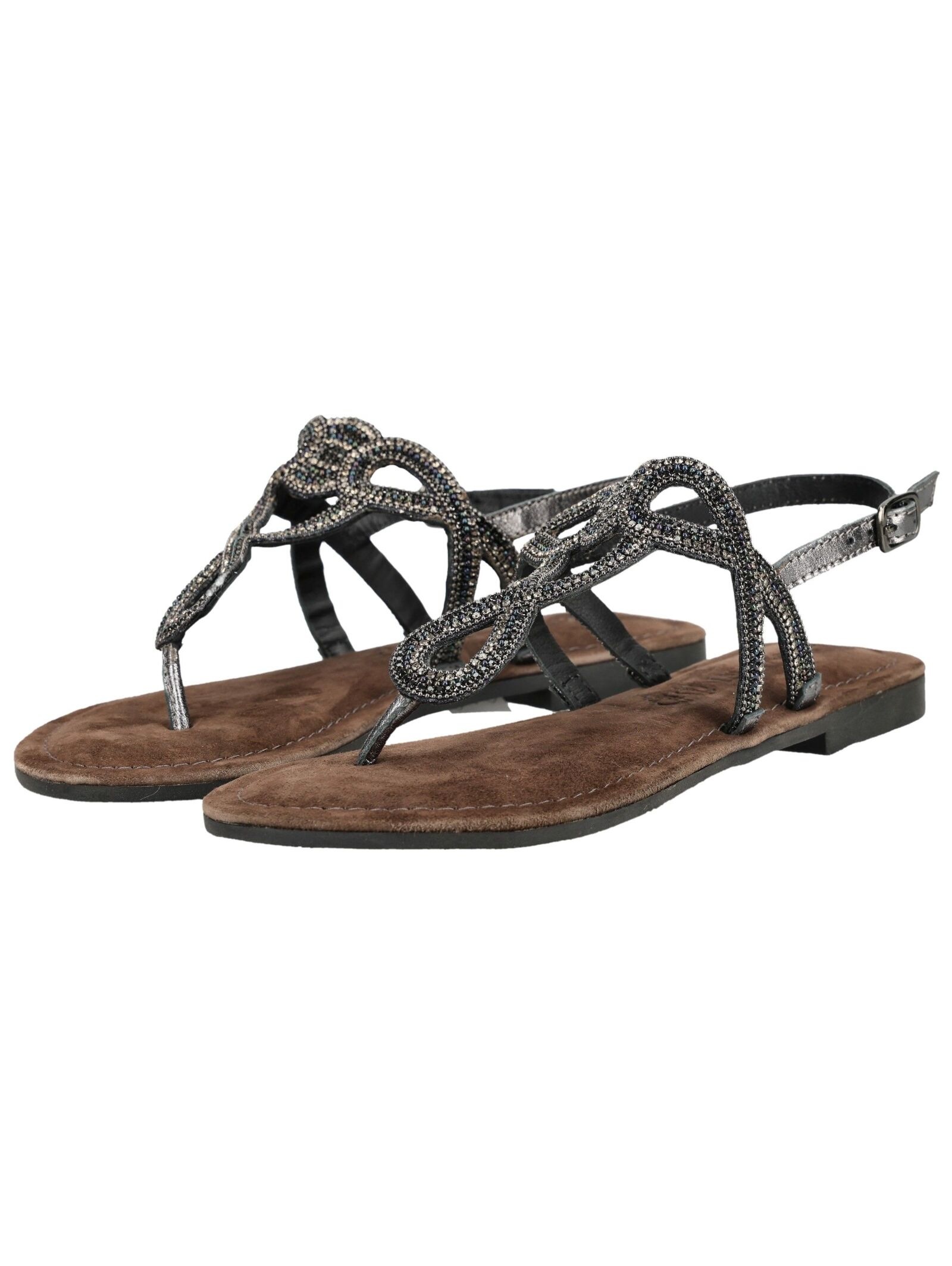Lazamani Thong Sandals Pewter 39 3