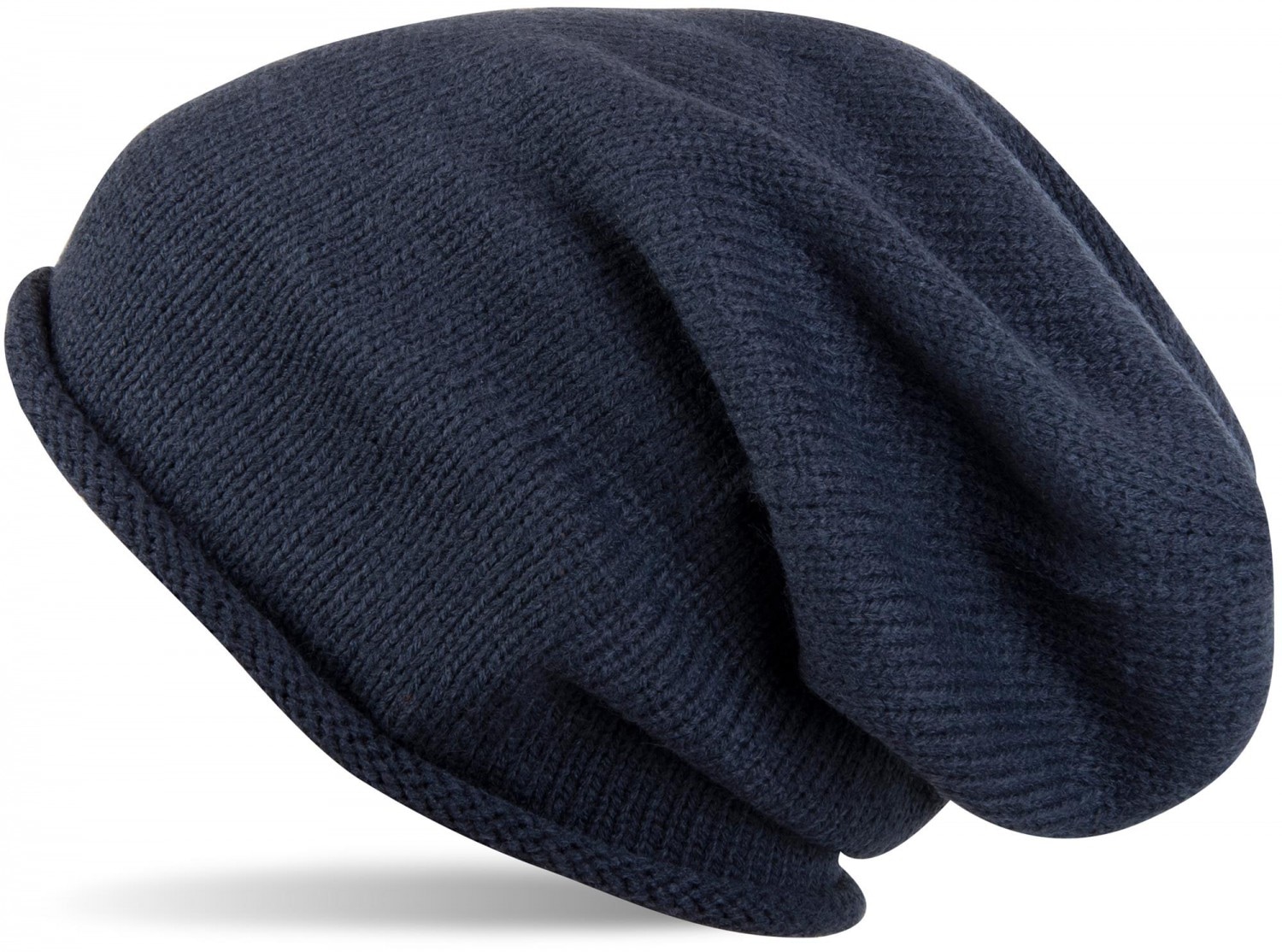 styleBREAKER Strickmütze "Feinstrick Beanie Mütze mit Rollrand" 1 Stk.