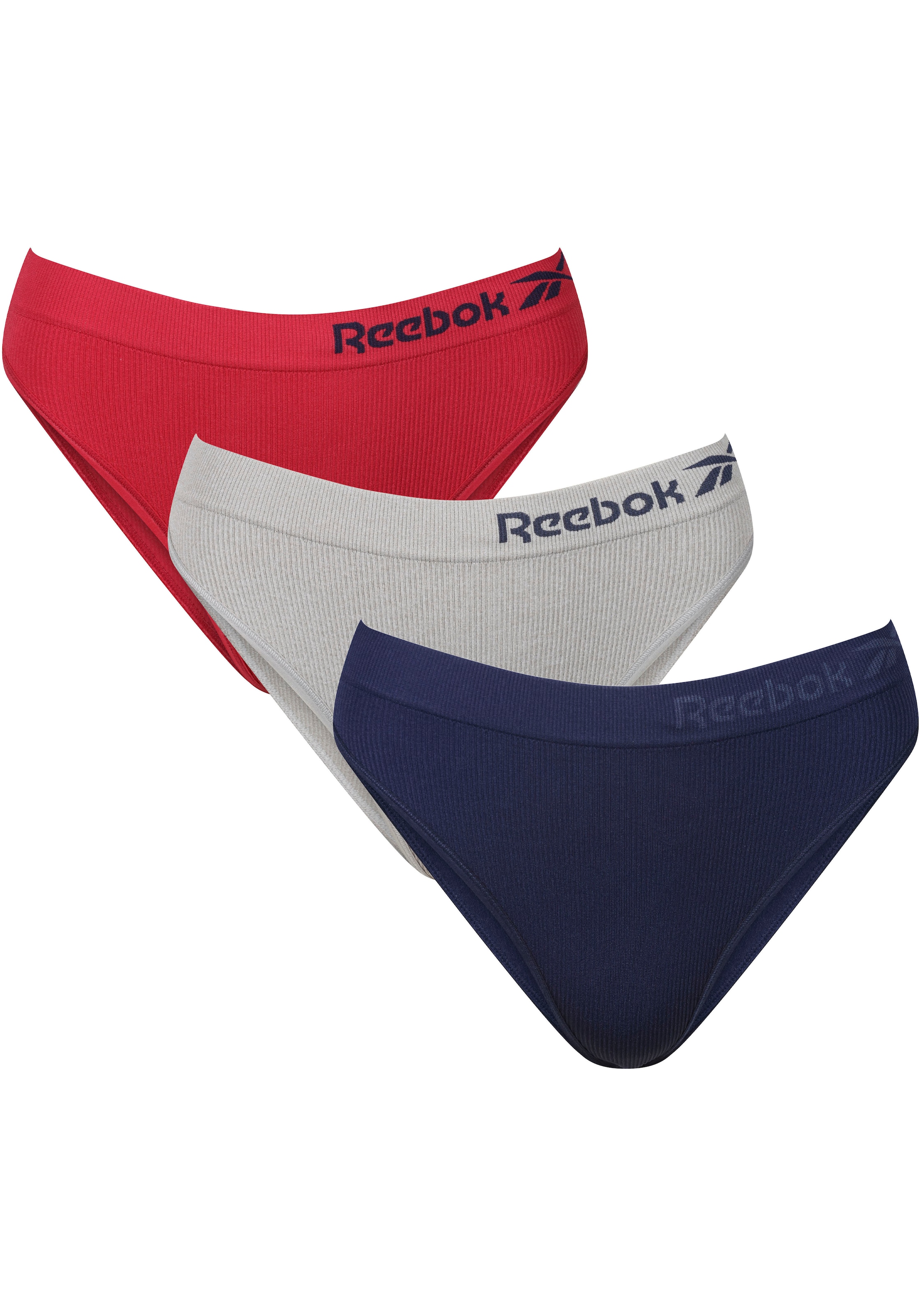 Reebok Slip "Womens RBK S/Less Briefs KAMILA", (3er Pack), ohne störende Nähte