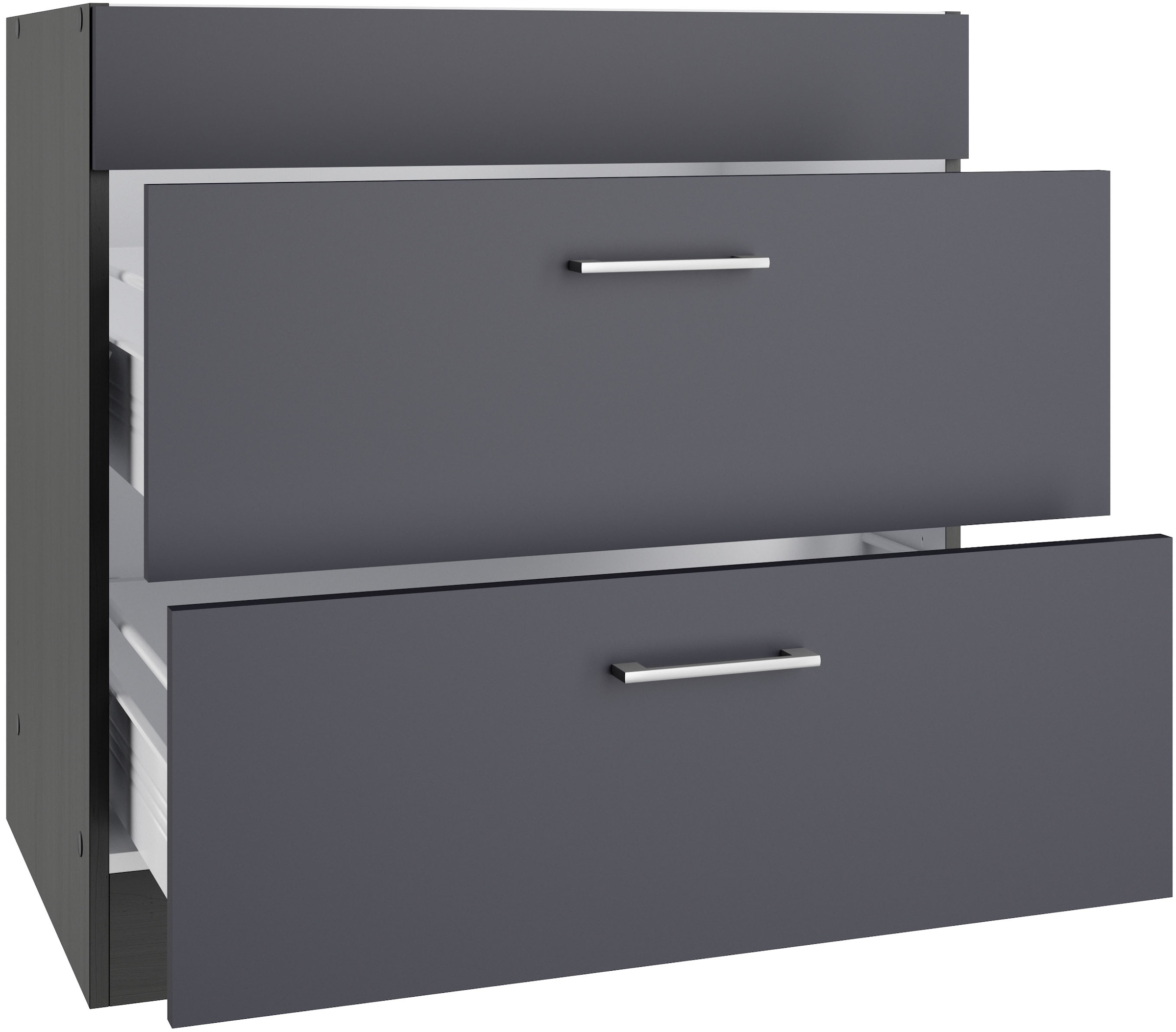 KOCHSTATION Kochfeldumbauschrank »KS-Milan«, HELD Möbel, Kochfeldumbau 80 cm, matte oder hochglänzende Fronten