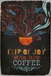 queence Metallbild "Cup of Joy", Schriftzüge-Schriftzug-Getränke, (1 St.), günstig online kaufen