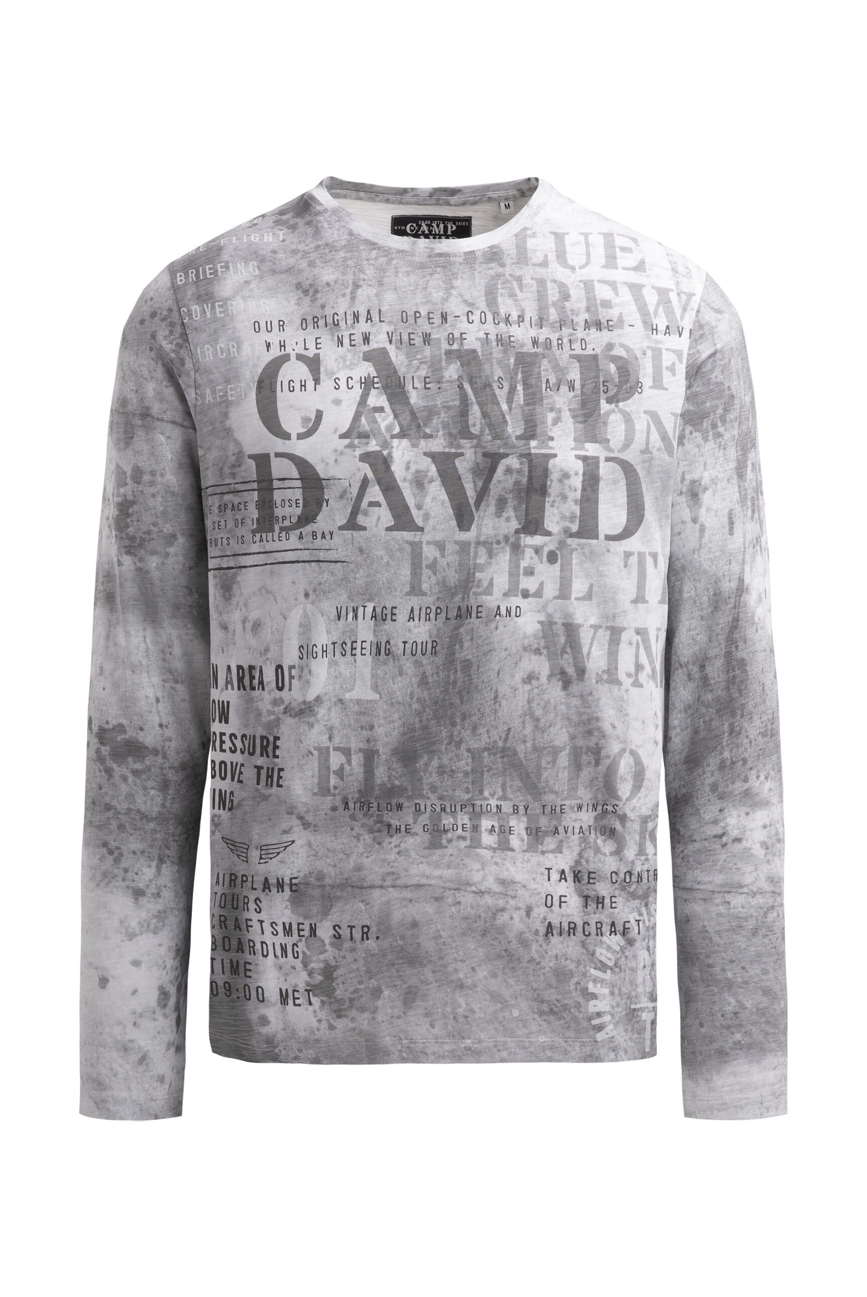 CAMP DAVID Langarmshirt aus Baumwolle günstig online kaufen