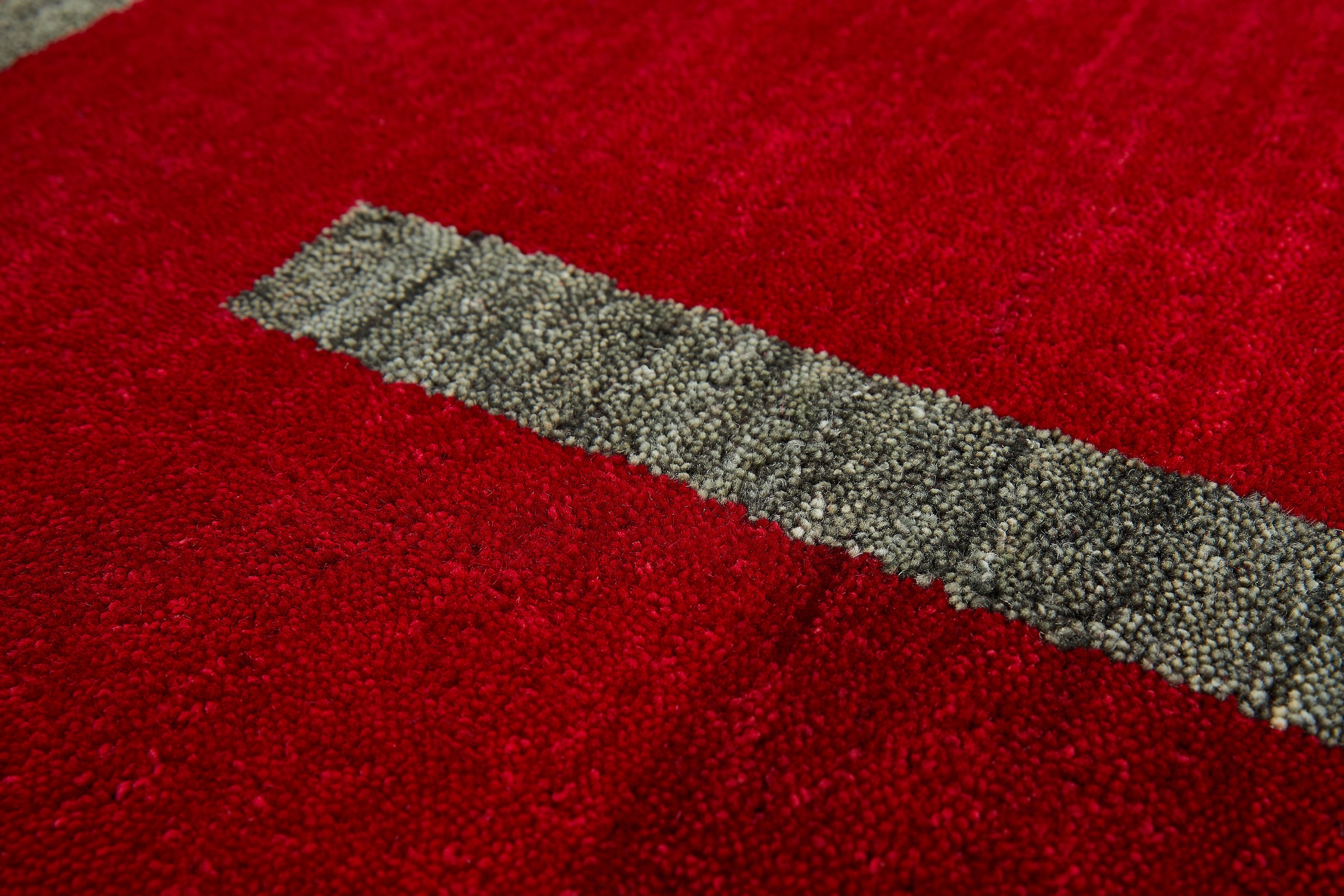 LUXOR living Wollteppich »Rosario«, rechteckig, 10 mm Höhe, reine Wolle, handgeknüpft, Uni-Farben, mit Bordüre