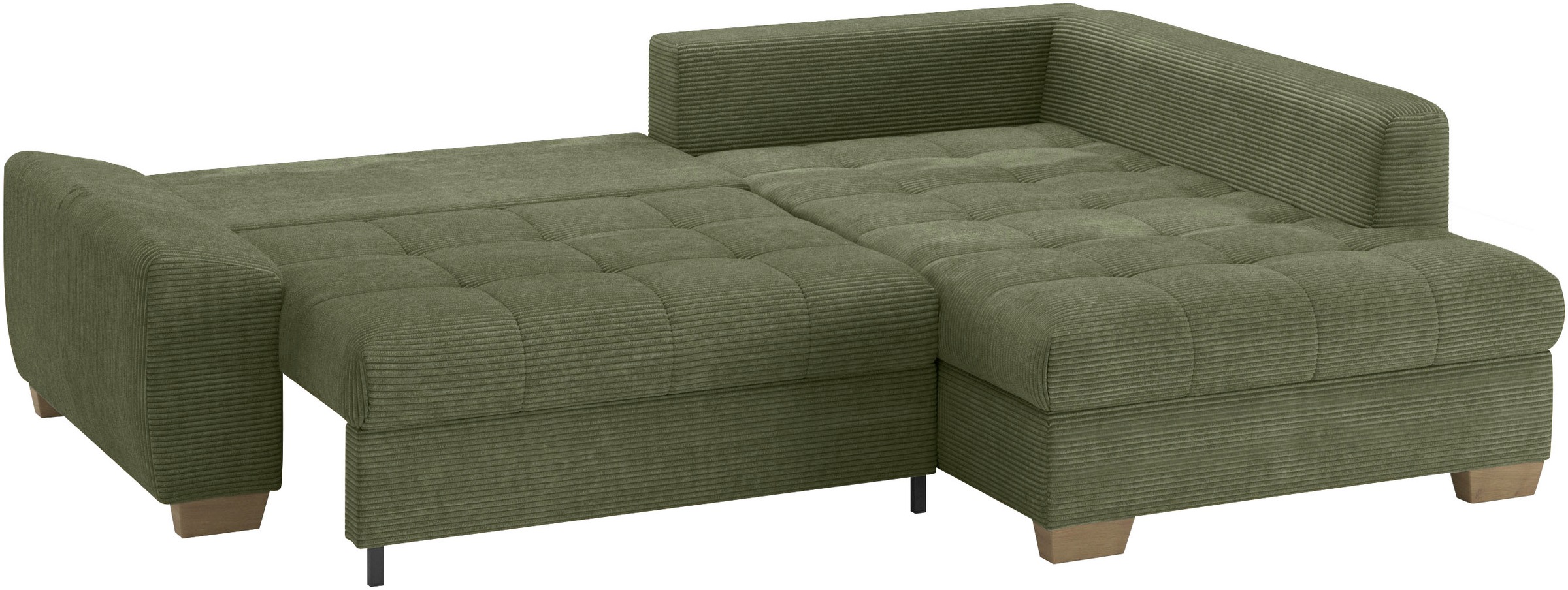 Mr. Couch Ecksofa »Nikita II, L-Form«, Wahlweise mit Bettfunktion, Bettkasten & RGB-LED-Beleuchtung