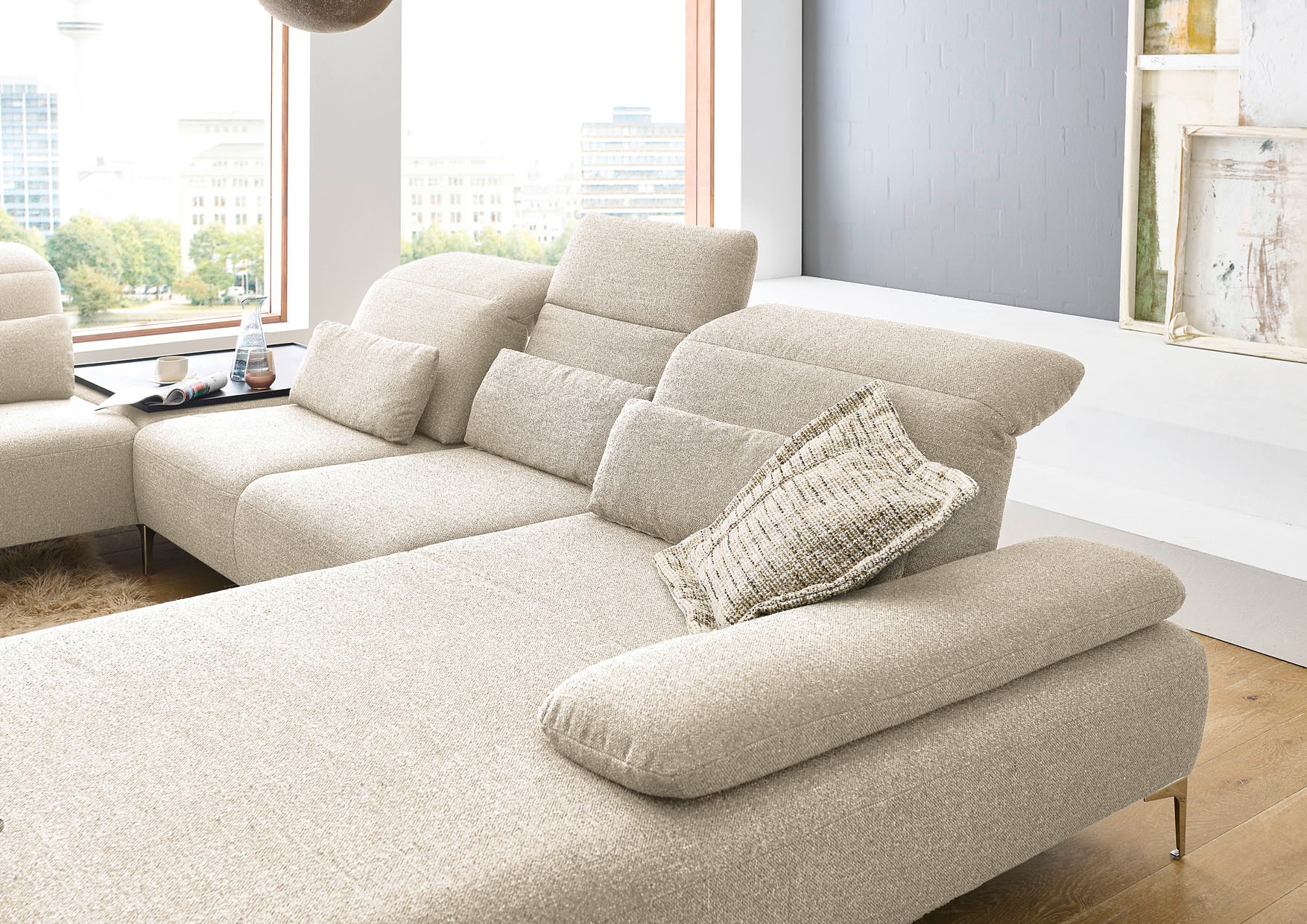 Home affaire Dekokissen "Liora, Nierenkissen medium, Breite 65 cm" passend günstig online kaufen