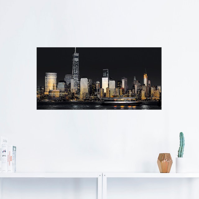 Artland Wandbild »New York Financial Distrikt«, New York, (1 St.), als  Alubild, Leinwandbild, Wandaufkleber oder Poster in versch. Größen kaufen |  BAUR