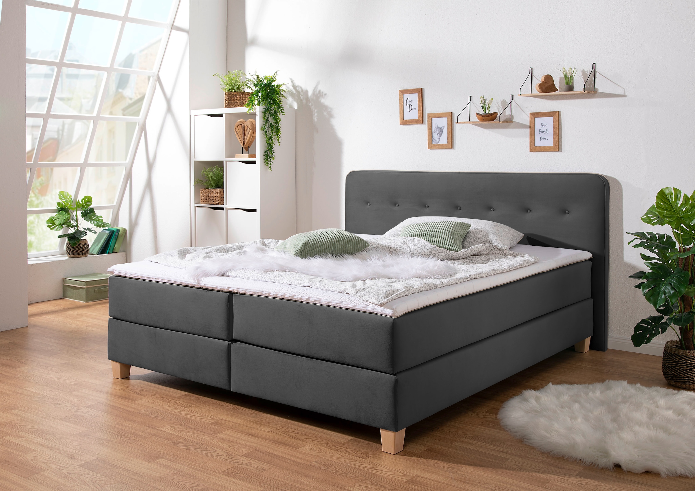 Home affaire "Fargo" in Überlänge 220 cm, mit Topper, 3 Ausführungen, 4, Breiten