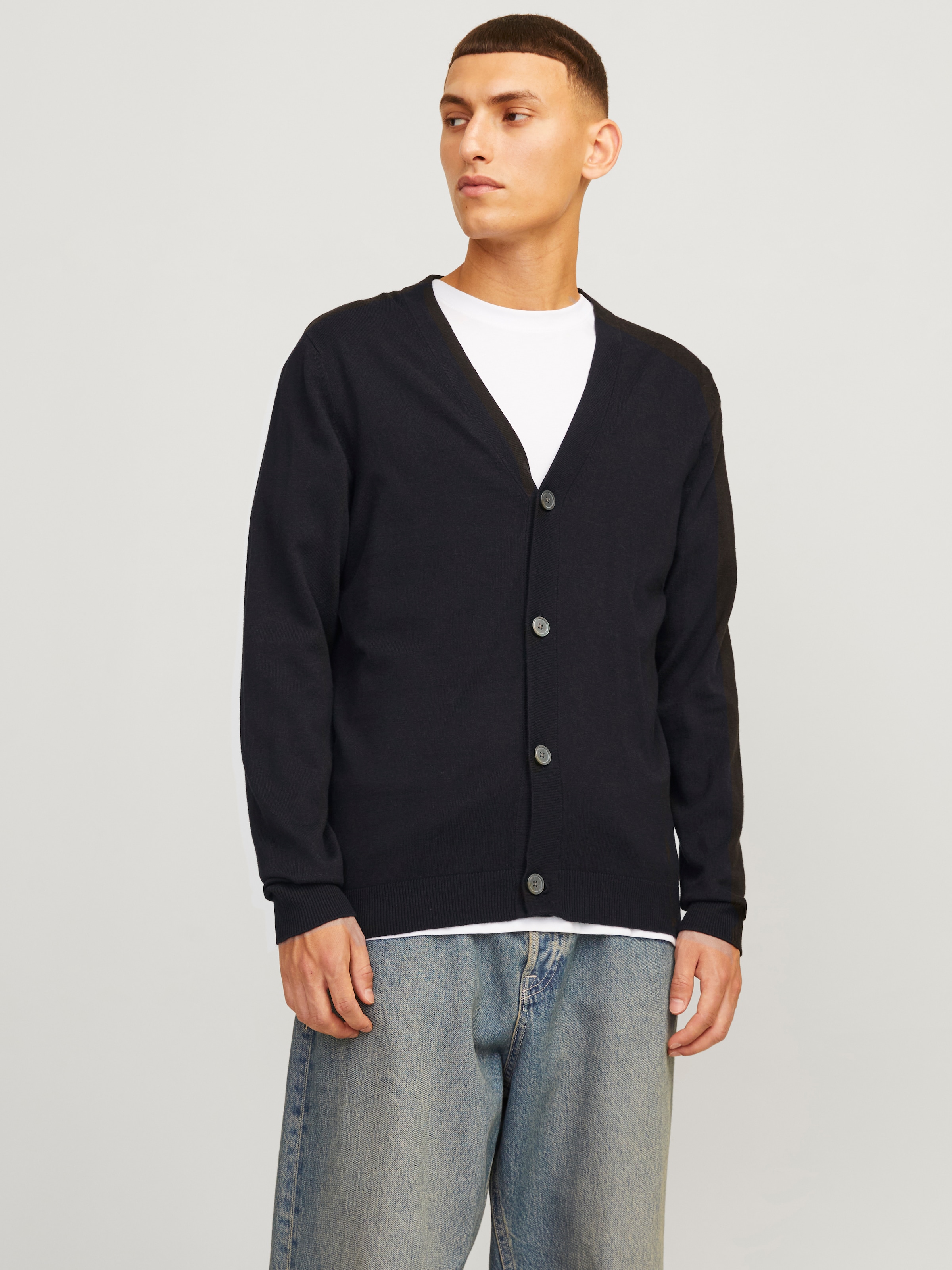 Jack & Jones Strickjacke "JJEEMIL KNIT BUTTON CARDIGAN NOOS"