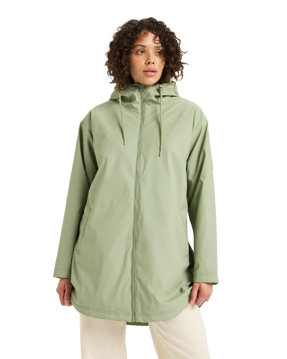 Roxy Gilet Rain Road Oil Green S Femme