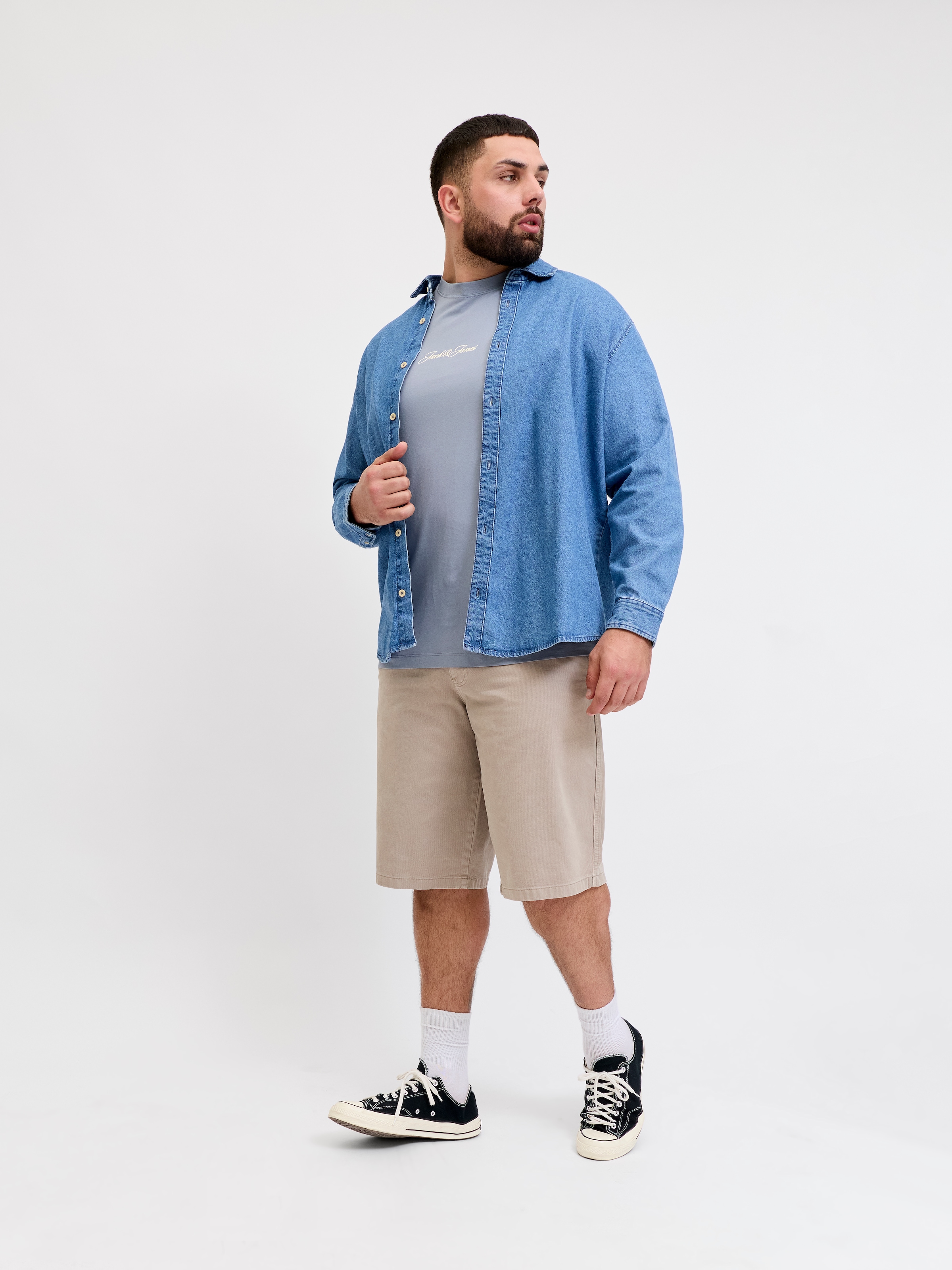 Jack & Jones PlusSize Bermudas »JPSTOWEN NORREBRO WORKER SHORTS LN PLS«  mit Taschen