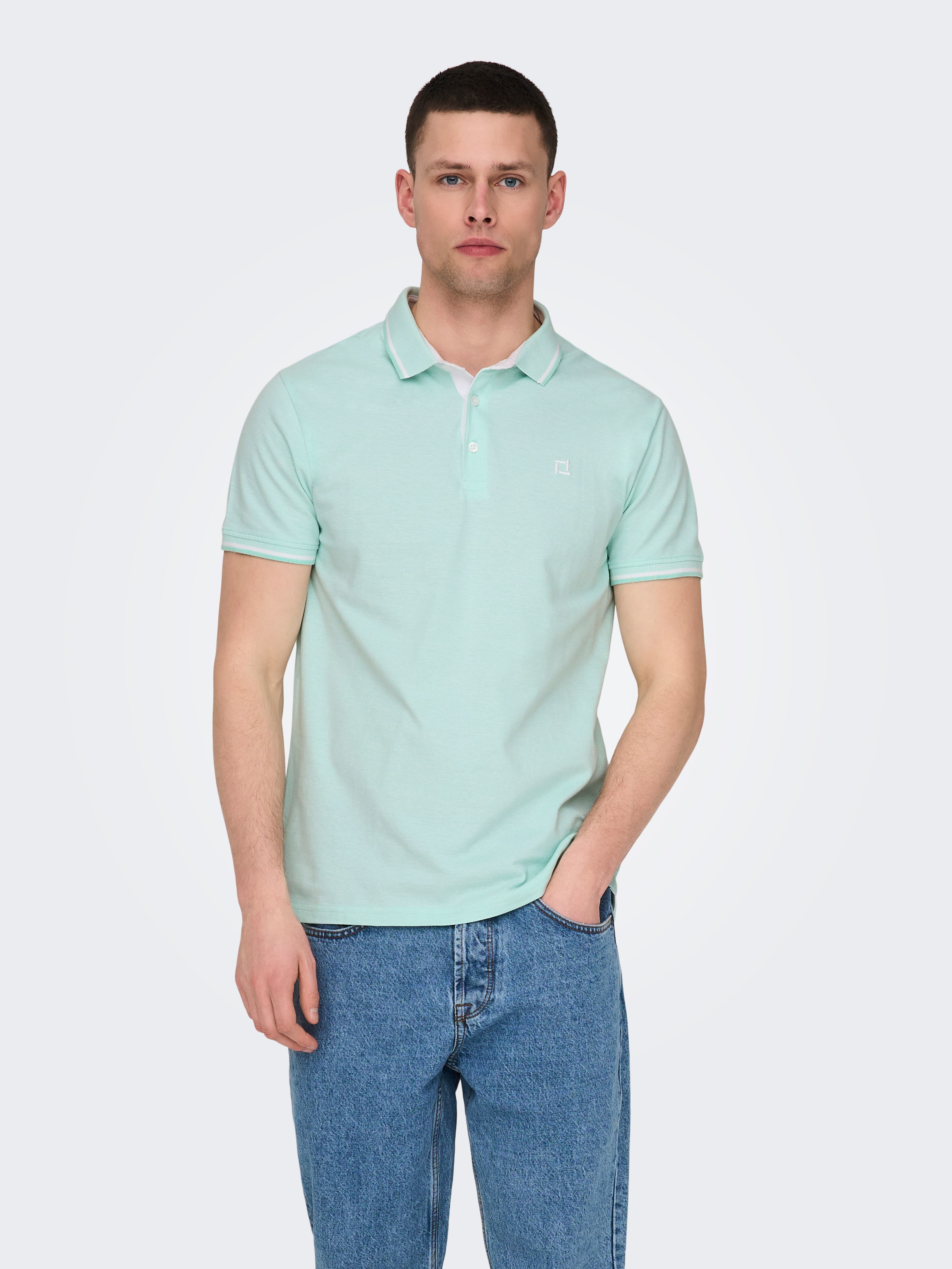 ONLY & SONS "ONSFLETCHER SLIM SS POLO NOOS" günstig online kaufen