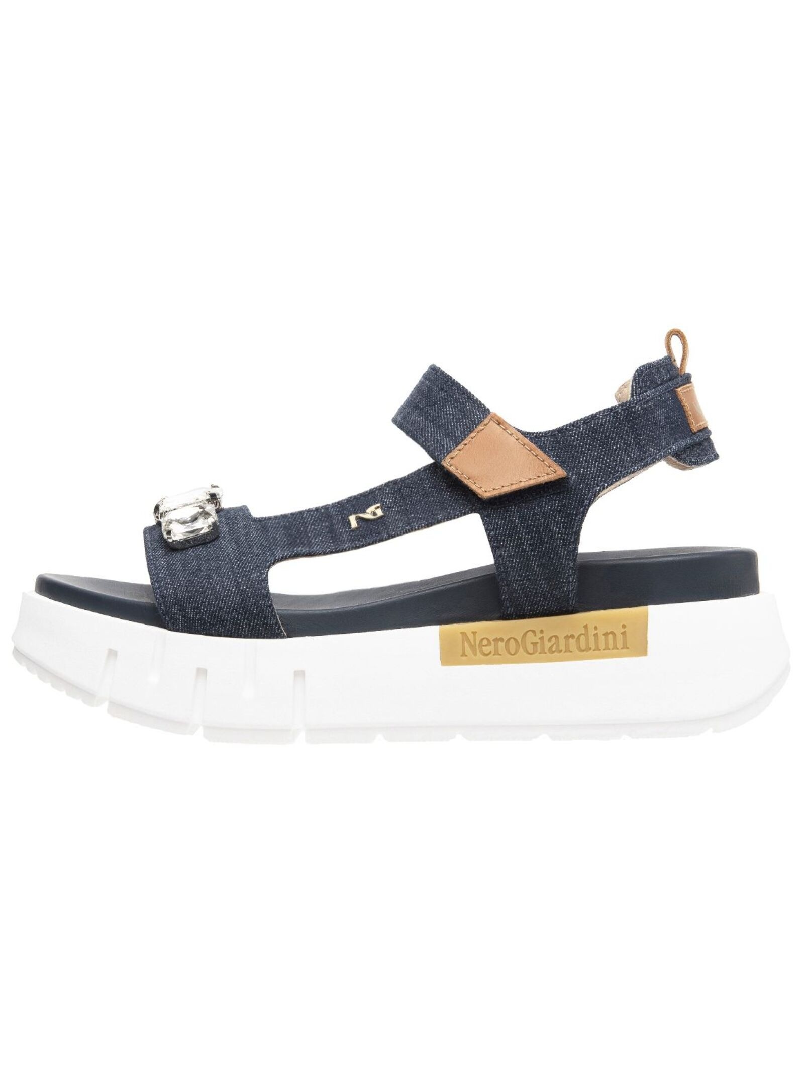 Nero Giardini Plateausandaletten "Nero Giardini Sandalen Lederimitat/Textil günstig online kaufen