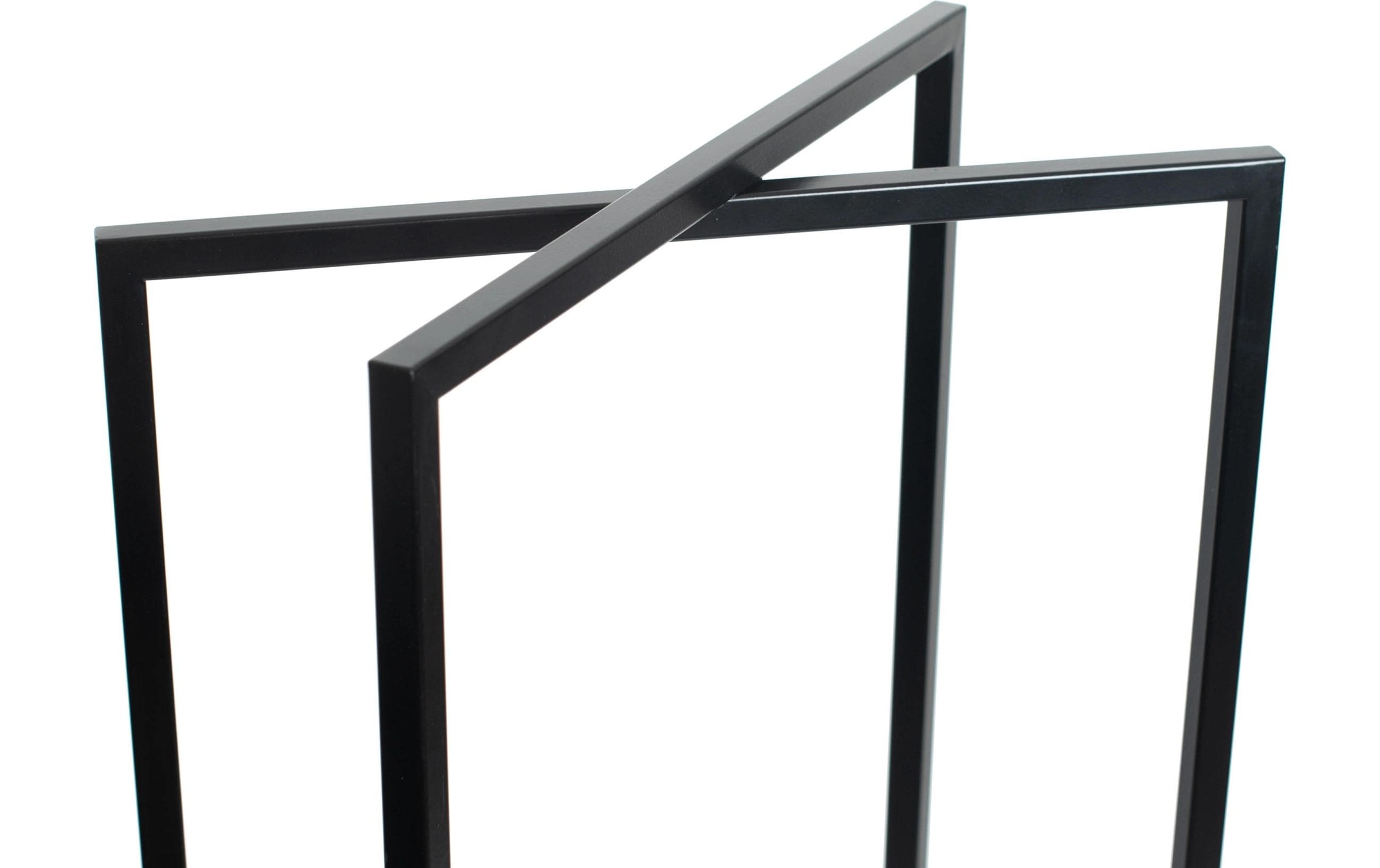 Westmann Schwarz Kaminholzregal "Xavier", B:40cm H:120cm T:20cm, Metall, Stahl, Kaminholzlager, Kaminholzregal, Bxtxh: 40X20x120cm - Image 5
