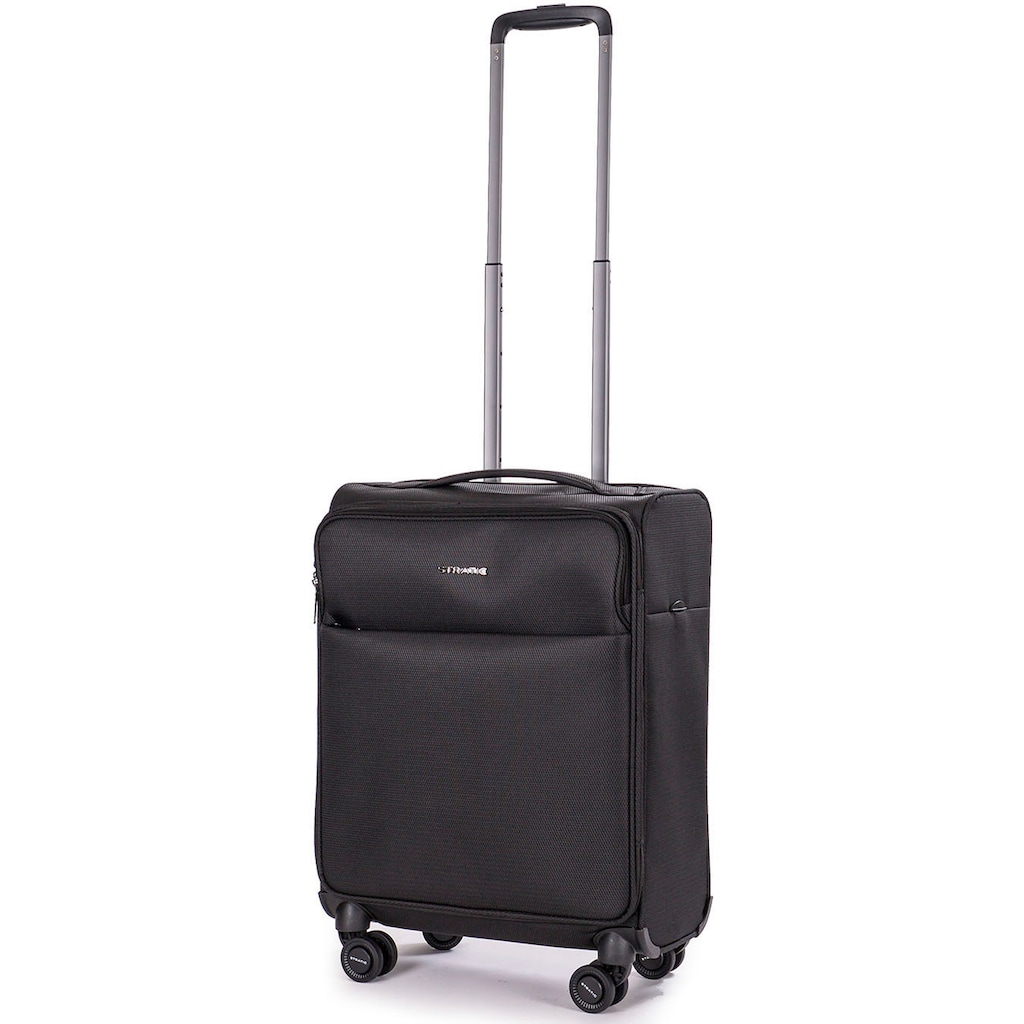 Stratic Weichgepäck-Trolley »Stratic Light + S, black«, 4 Rollen