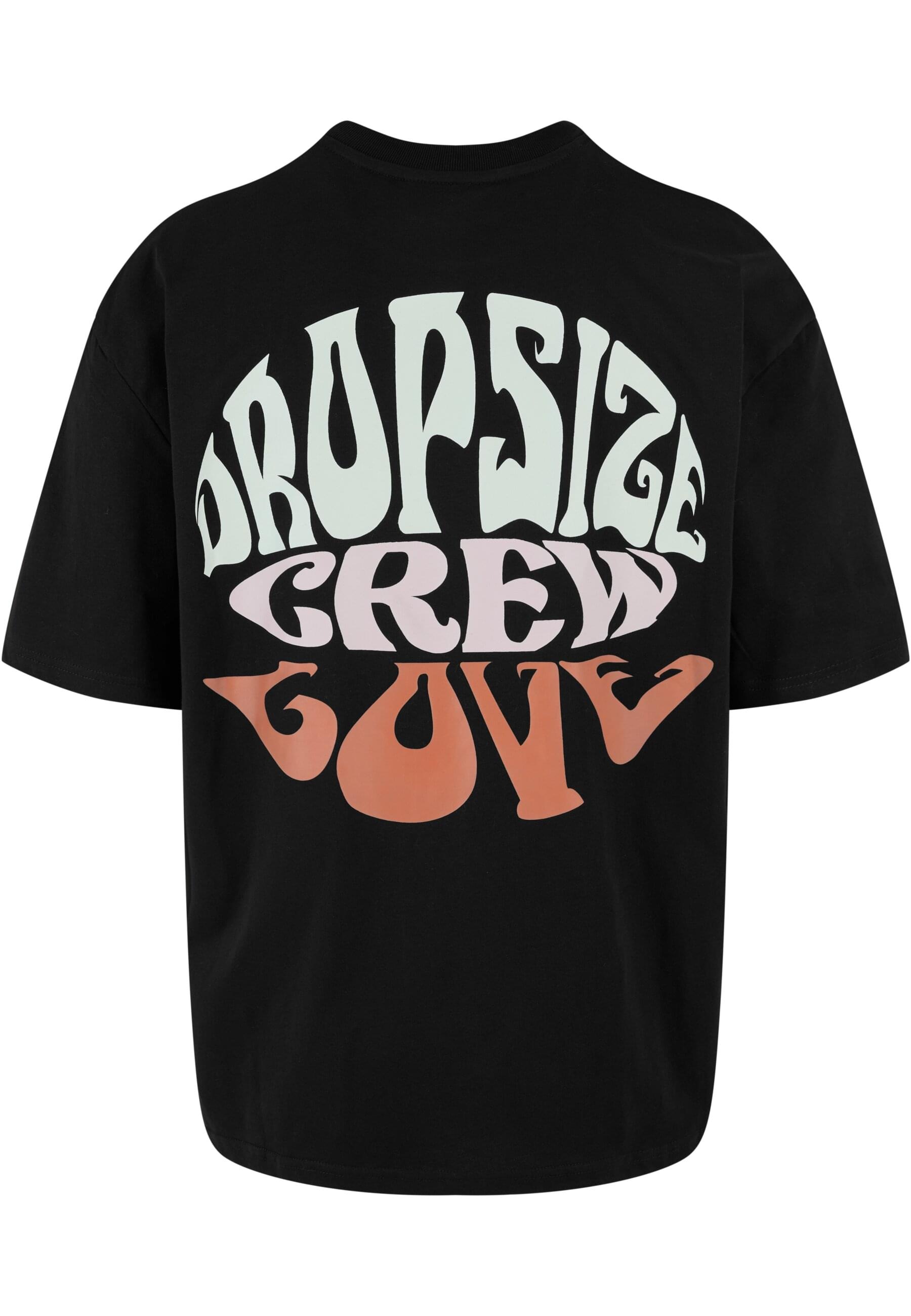 Dropsize T-Shirt »Dropsize Herren Heavy Oversize ''Crew Love'' T-Shirt«, (1 tlg.)