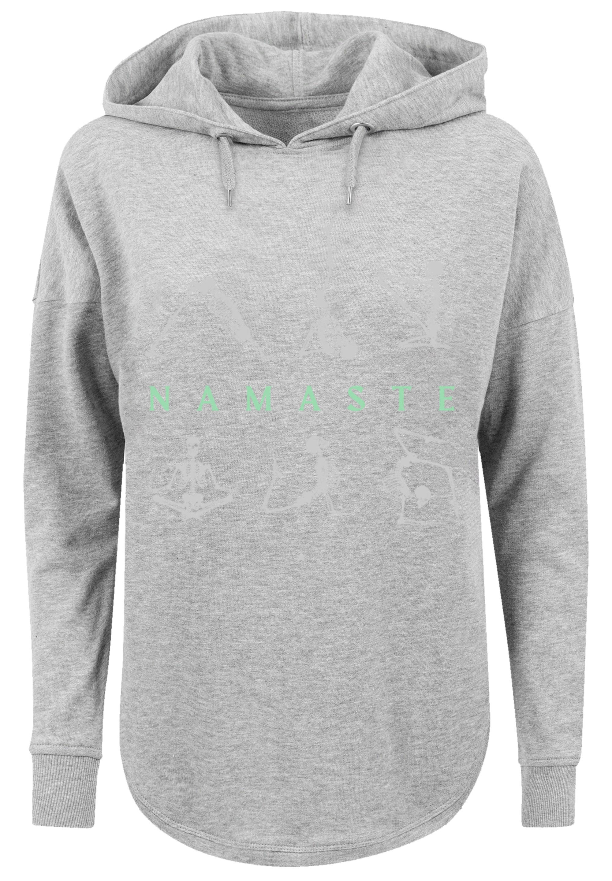 F4NT4STIC Sweatshirt »Namaste Yoga Skelett Halloween«, Print