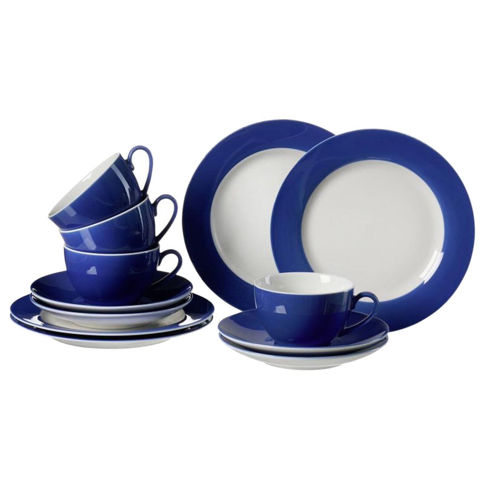 Ritzenhoff & Breker Geschirr-Set "Kaffeeservice Doppio 12er Set" Spülmaschinengeeignet, Spülmaschinenfest