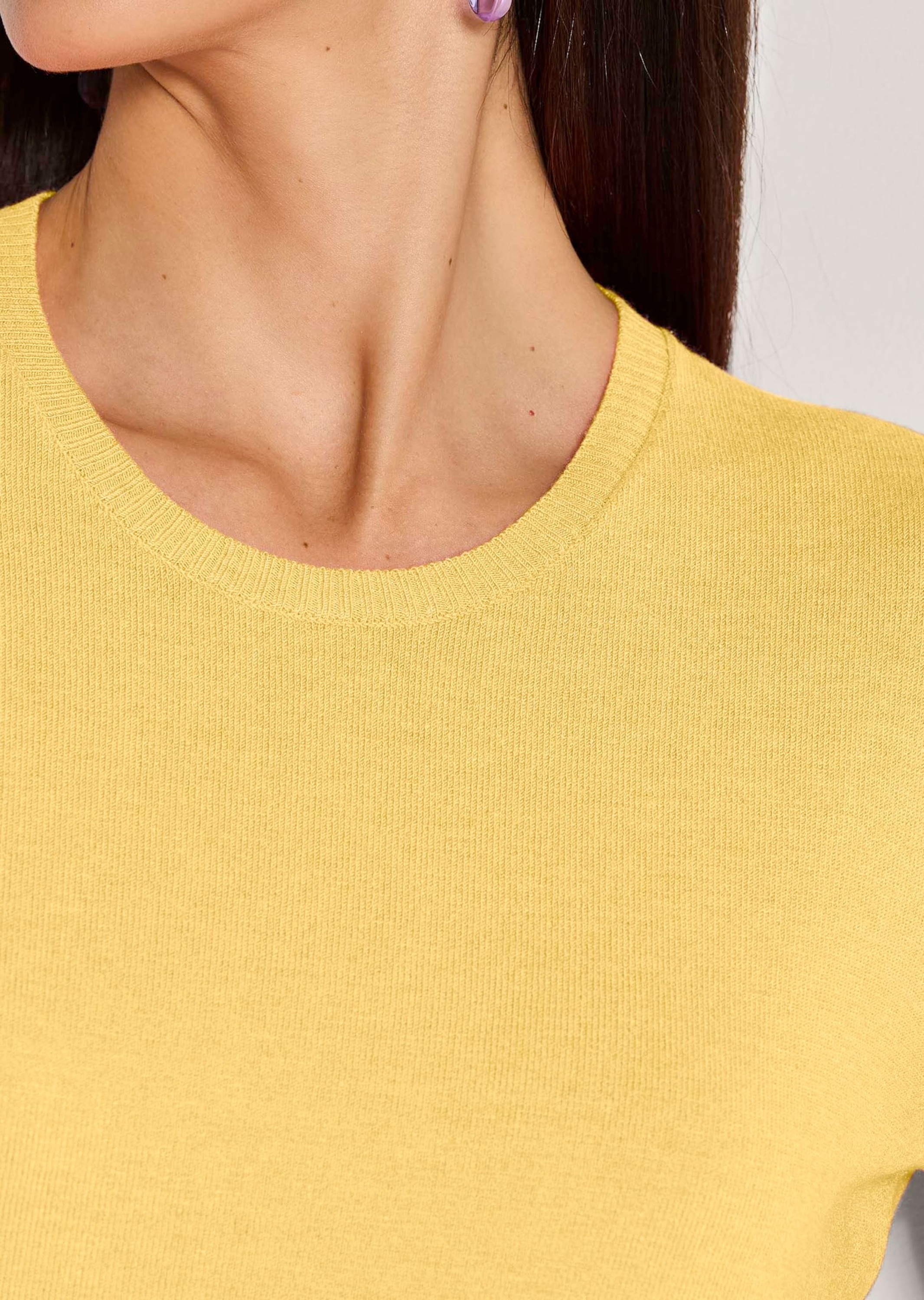 MADELEINE »Pullover Leichtes Feinstrick-Oberteil mir Rundhals«