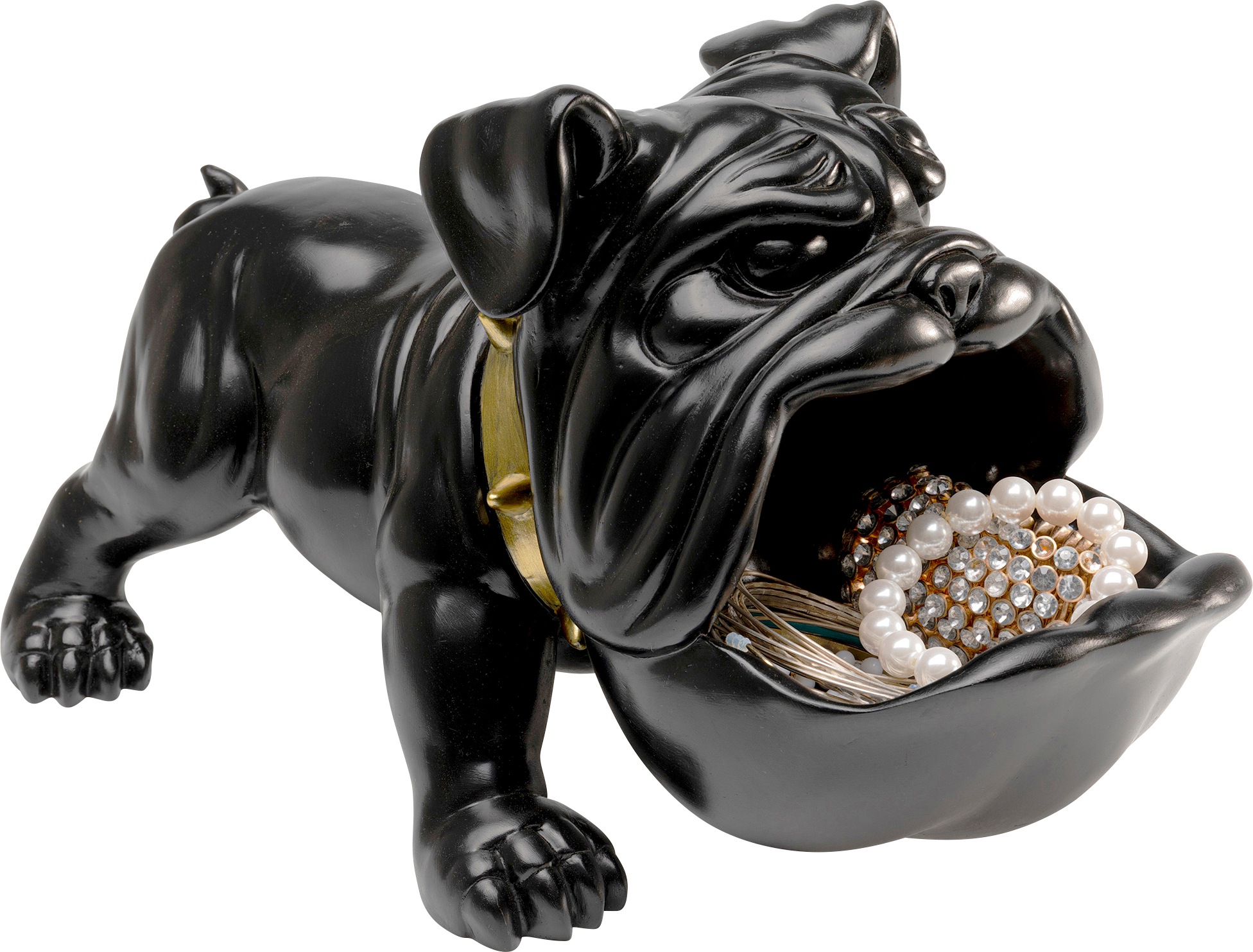 Kare Design Dekofigur »Hungry Dog Schwarz 37cm«
