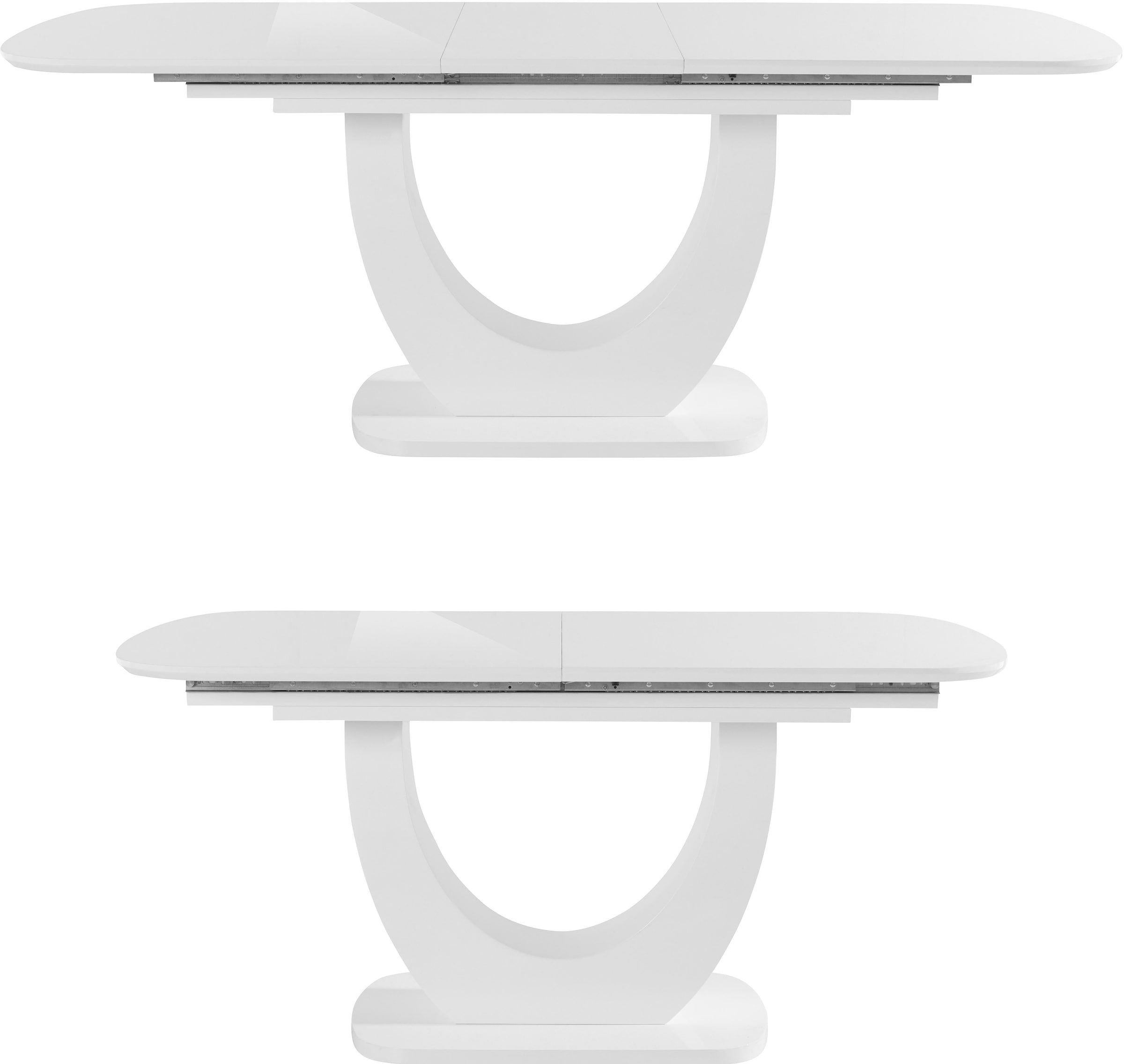 INOSIGN Esstisch »Nia«, inklusive Einlegeplatte, mit einer Hochglanz-Optik, Breite 160-200 cm