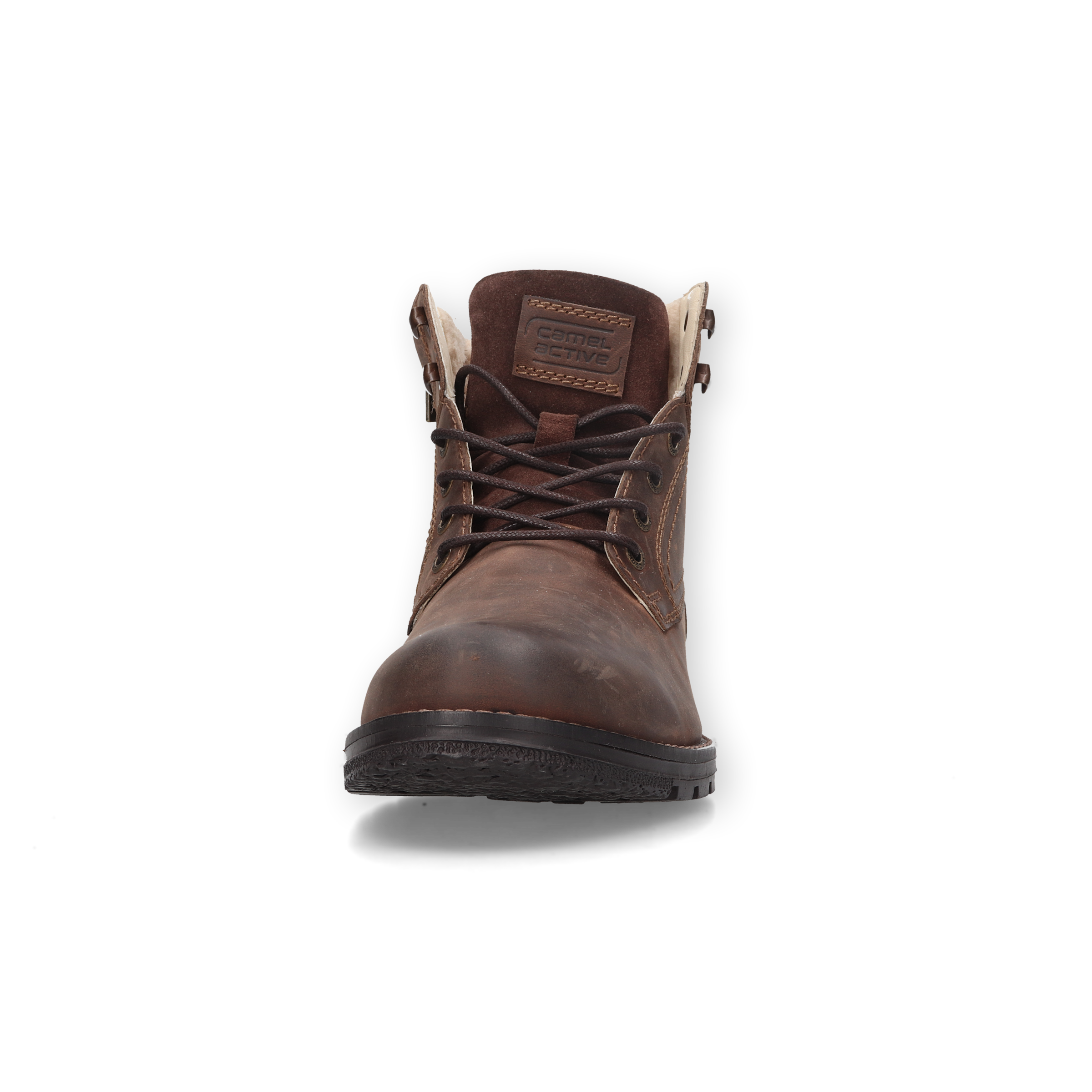 camel active Schnürboots  Schnürstiefelette, Workerboots mit softem Schaftabschluss