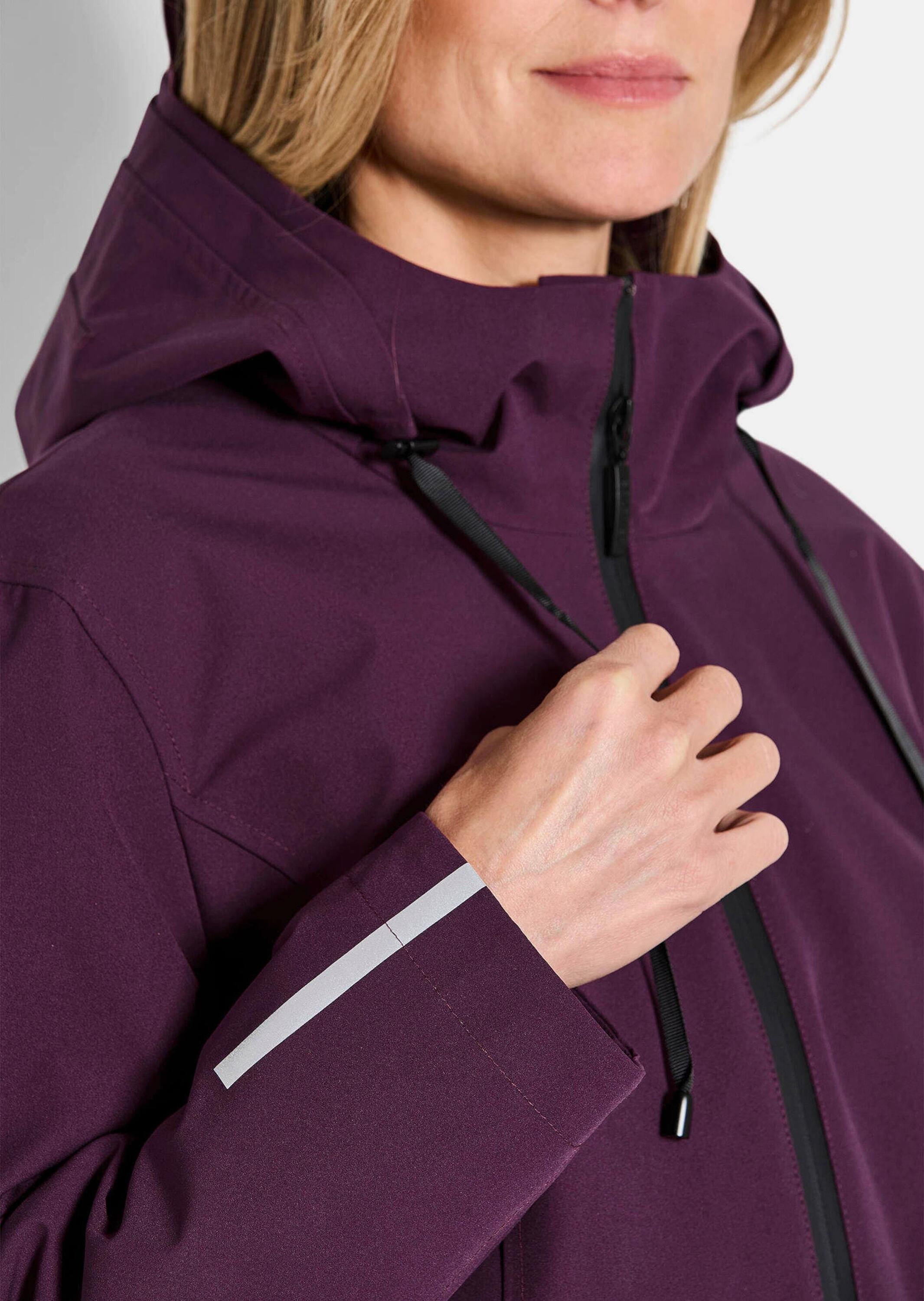 GOLDNER Funktionsjacke »Kurzgröße Wasserdichte Funktionsjacke mit Reflektoren«