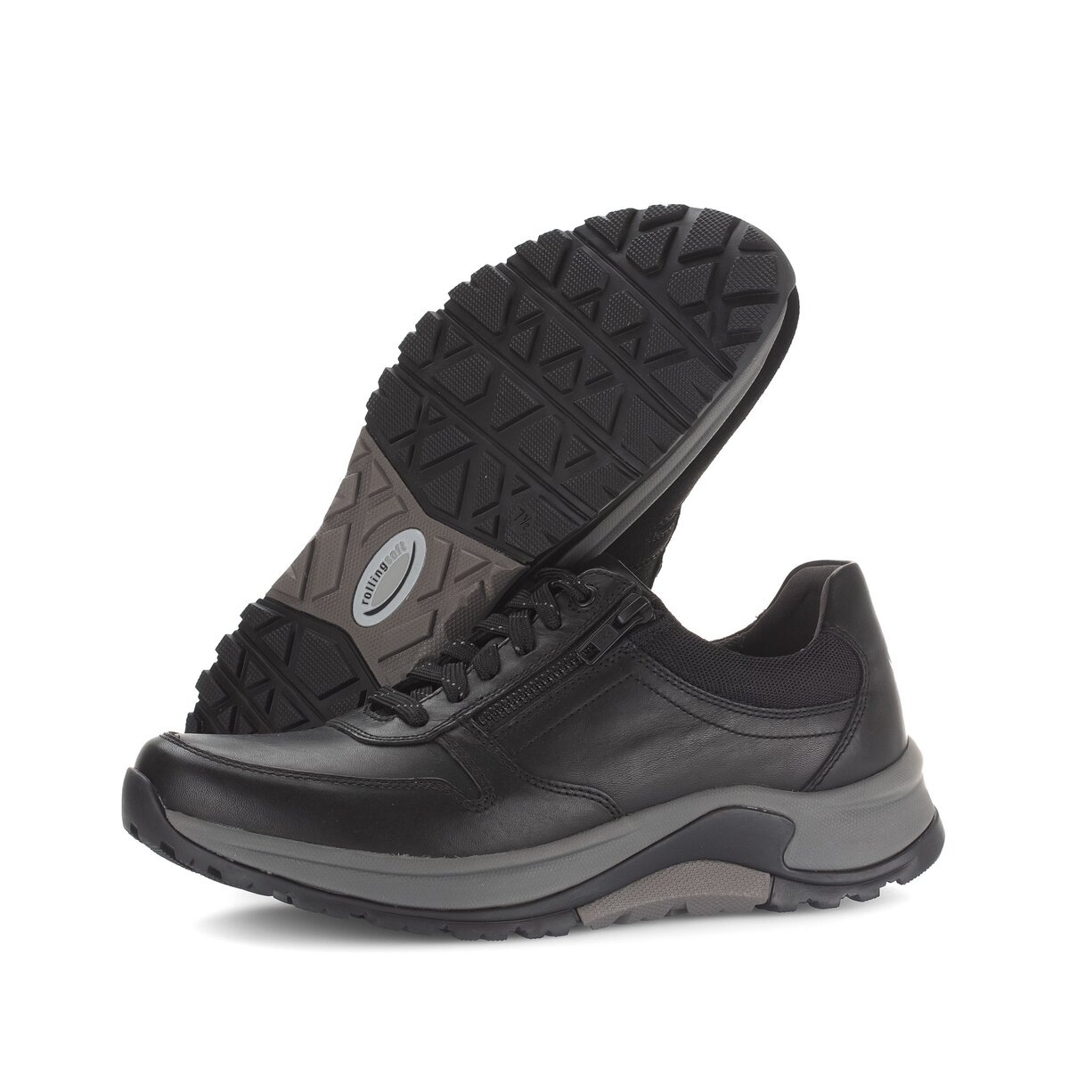 Sneaker GABOR "Sneaker low", Herren, Gr. 42,5, schwarz, Schuhe Sneaker 6