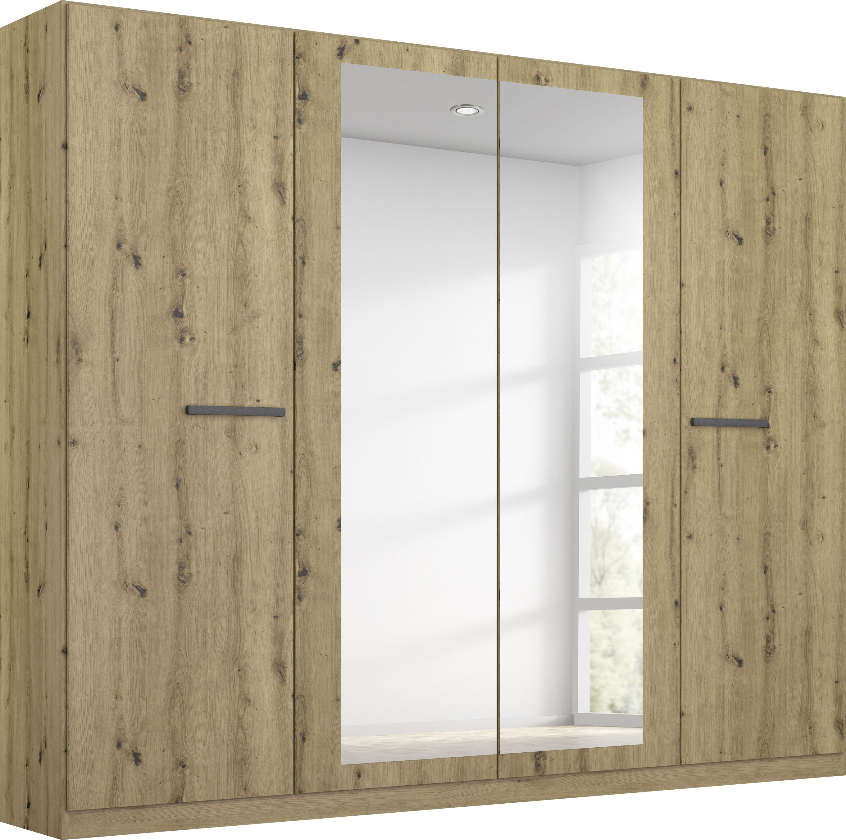 OTTO home Kleiderschrank "Mehrzweckschrank Aktenschrank Möbel Mietswohnung Schlafzimmer MODI" erhältlich in Breiten 91/136/181/226/271 cm, Höhe 210 cm, in angesagten Farbkombinationen, optional mit Spiegel MADE IN GERMANY