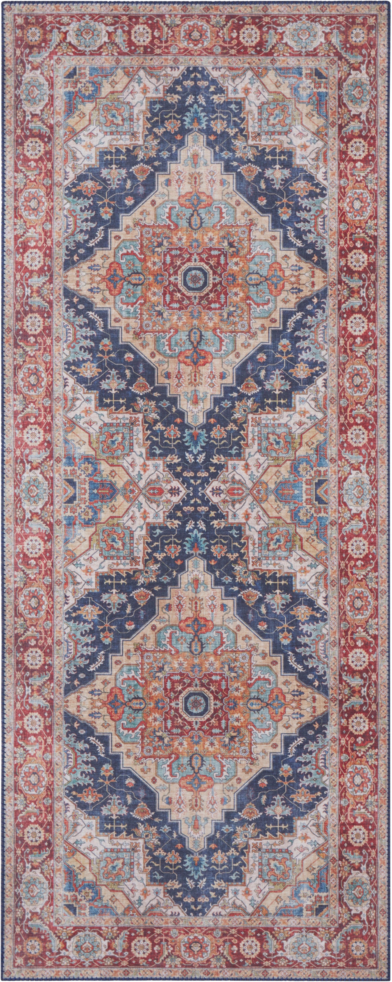 NORTHRUGS Teppich »Sylla«, rechteckig, 5 mm Höhe, Orientalisch, Läufer, Vintage, Wohnzimmer, Schlafzimmer, Esszimmer