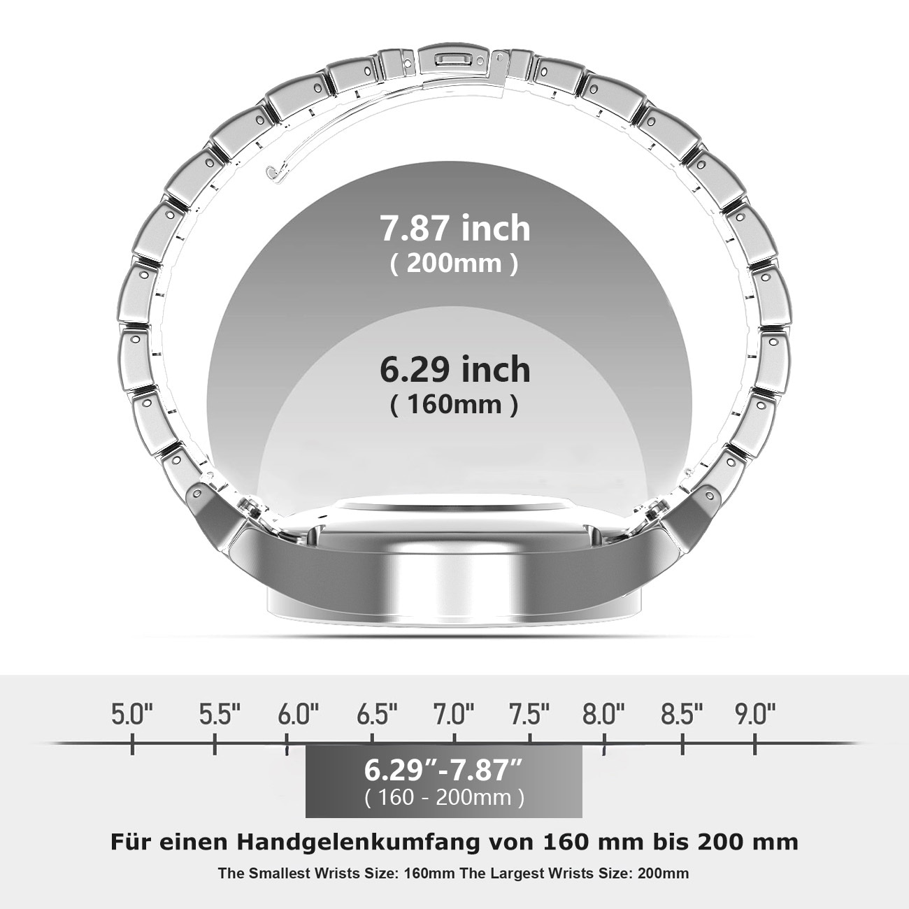 PEDEA Wechselarmband »Titan Armband 20mm für Samsung Galaxy Watch 4/5/6«