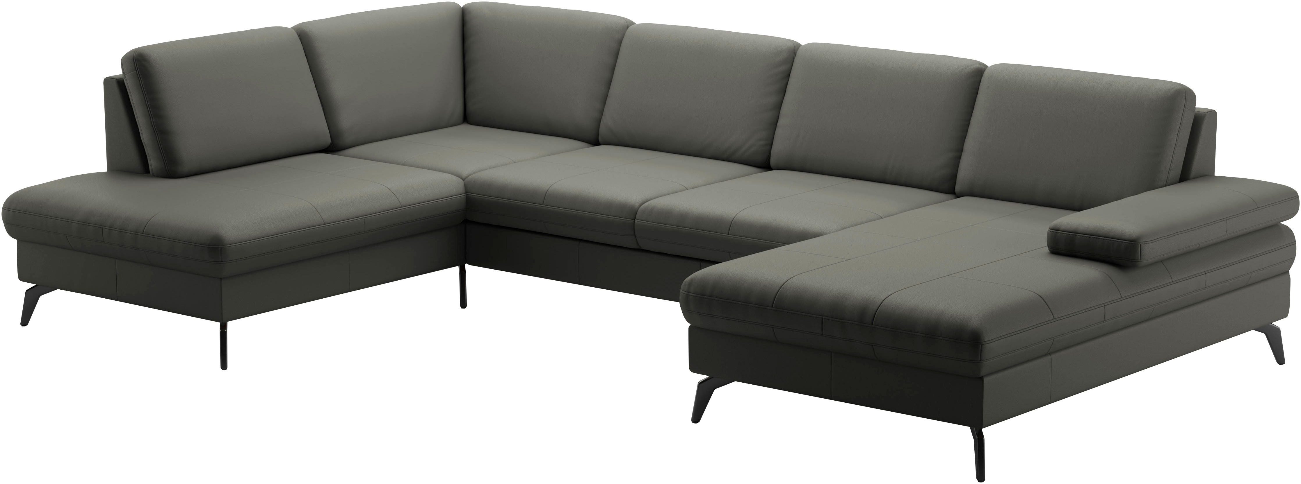 Thumbnail - sit&more Wohnlandschaft "Morris U-Form, inkl. Sitztiefenverstellung" wahlweise mit Armteilverstellung, Bettfunktion & Be...