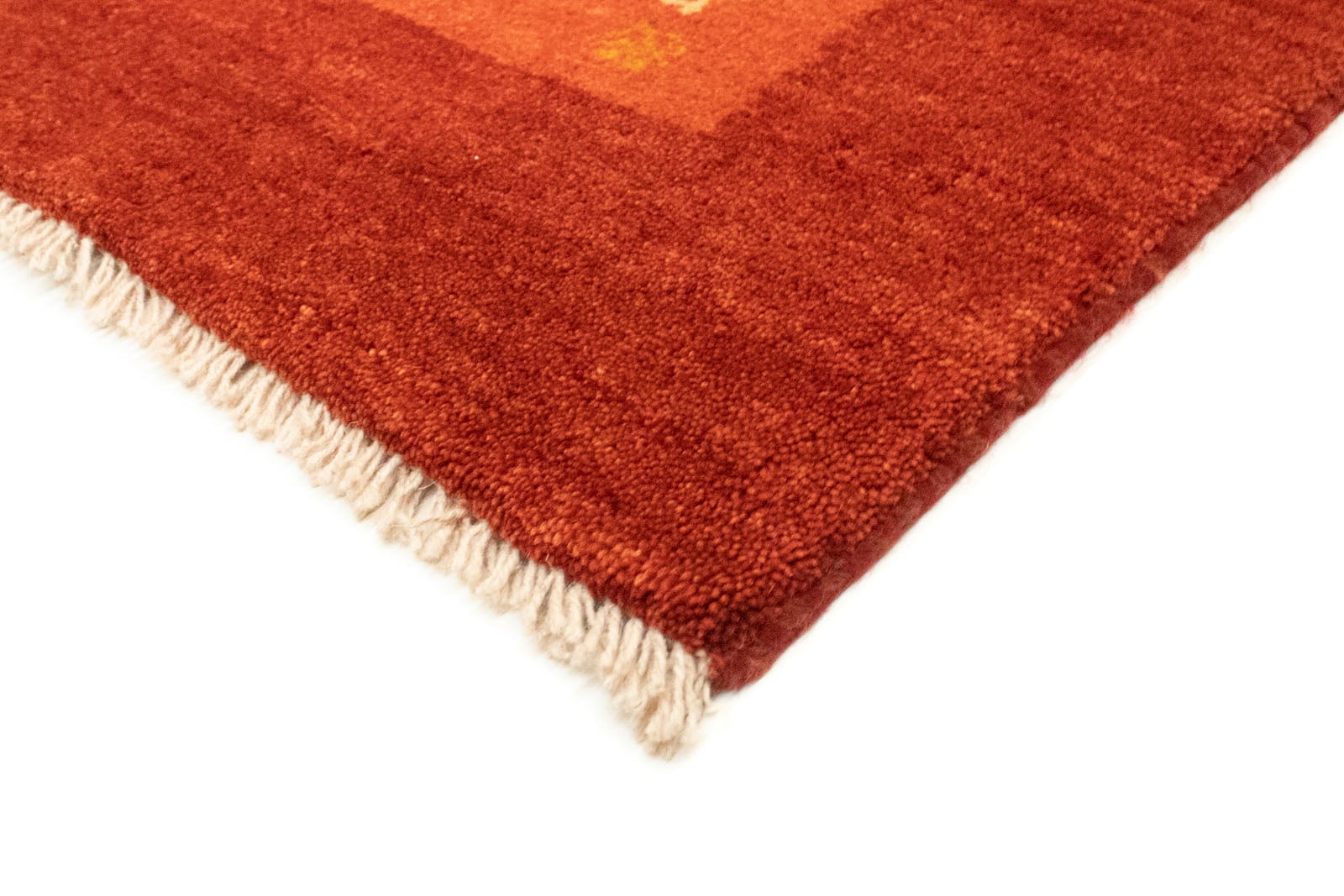 Teppich »Loribaft | Wollteppich handgeknüpft handgeknüpft rot«, morgenland BAUR rechteckig,
