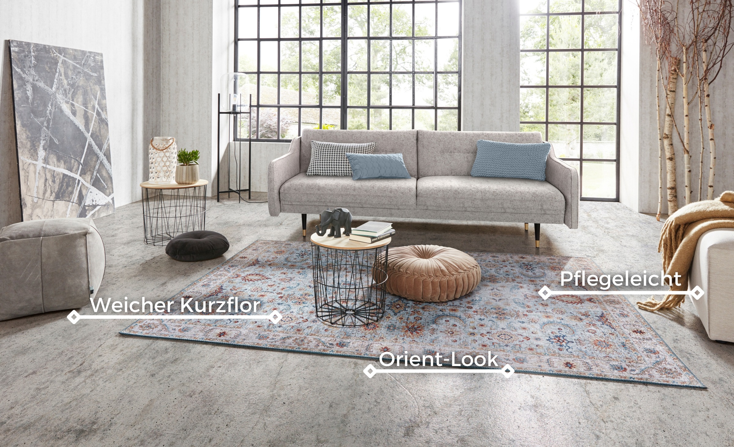 Thumbnail - HANSE Home Teppich "Vivana", rechteckig, 5 mm Höhe, Orientalisch, Läufer, Vintage, Wohnzimmer, Schlafzimmer, Esszimmer