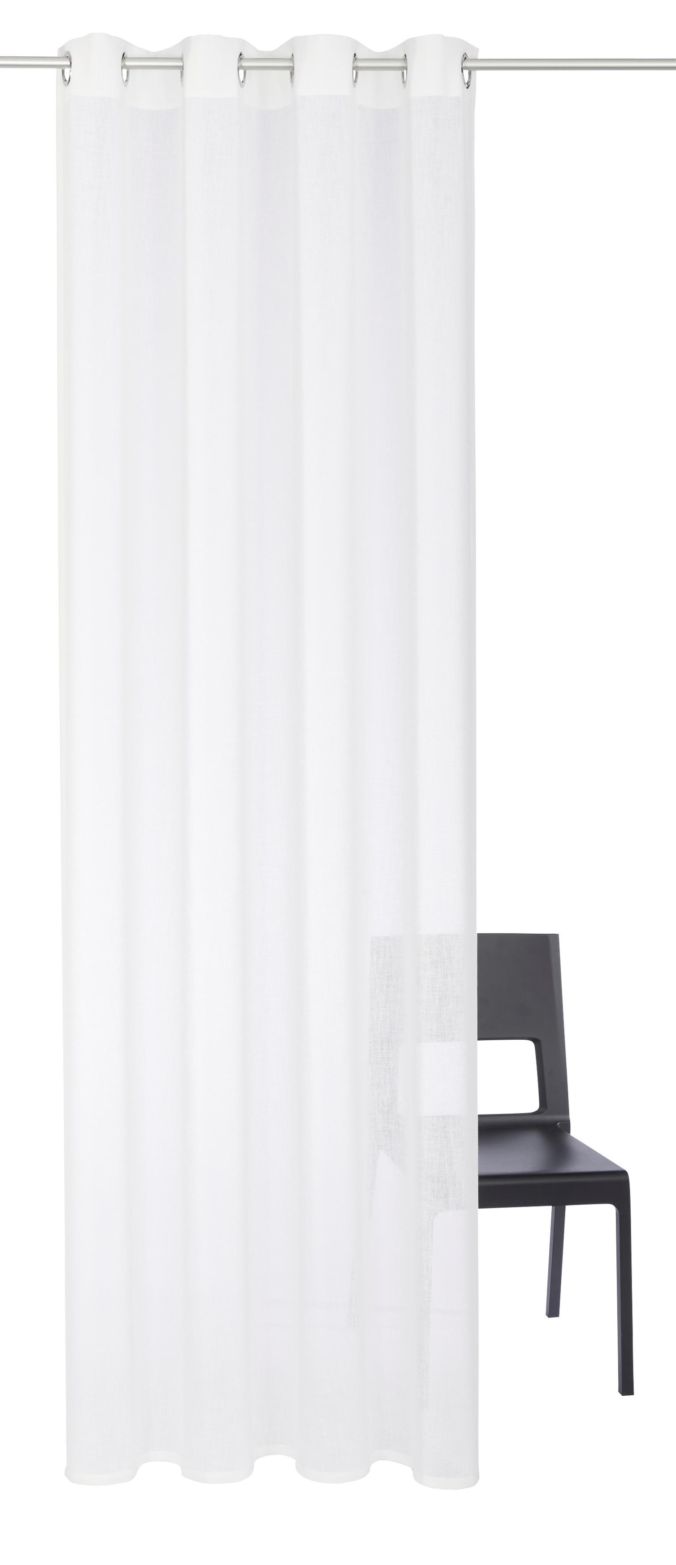 OTTO home Gardine "Fiete" Ösen 1 Stk. tlg. Leinen Optik, monochrom, basic, günstig online kaufen